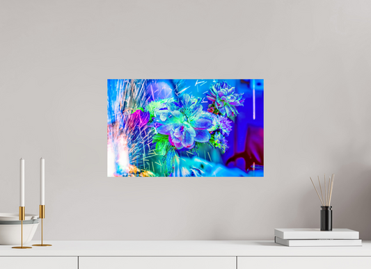 48 x 30 cm, 1 Tirage simple sur papier photo Fuji Crystal Pearl Quand la lumière se brise en fleurs