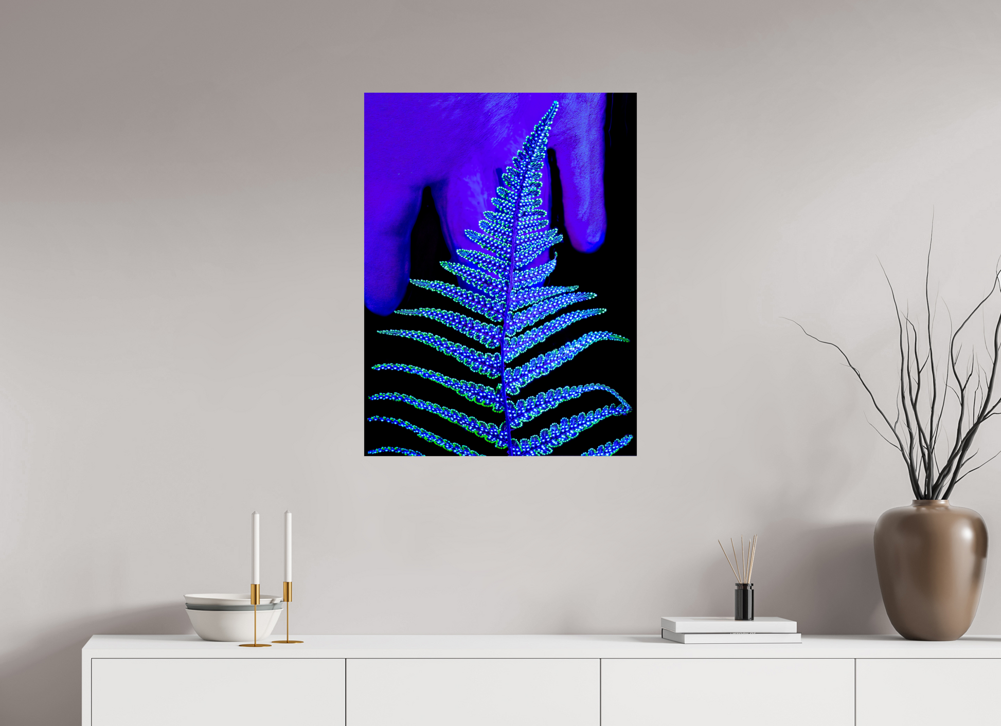 60 x 80 cm, 2 Photo print mounted on Dibond The Secret Code of Foliage