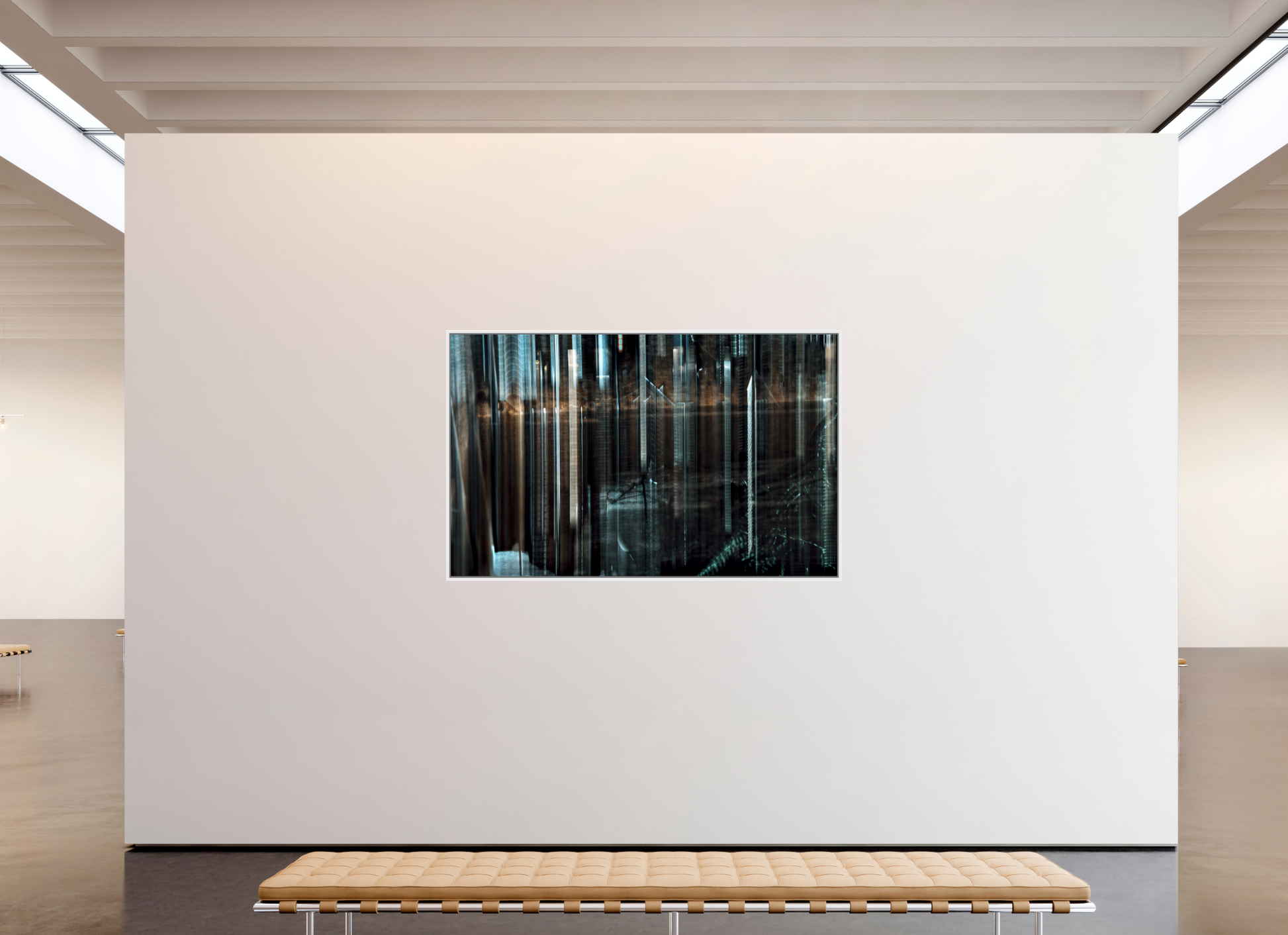 192 x 120 cm, 9 Caisse américaine Blanche Forêt des piliers d’acier