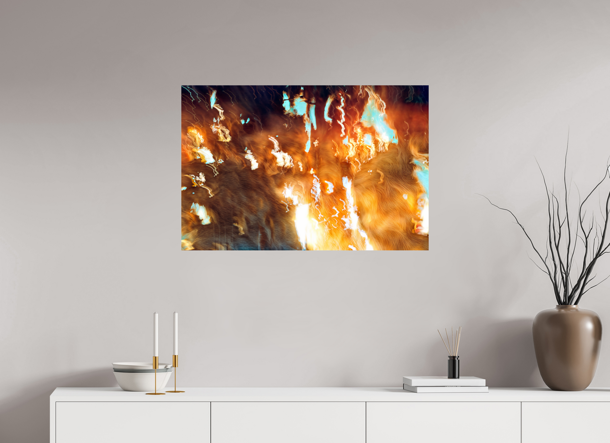 90 x 60 cm, 1 Tirage simple sur papier photo Fuji Crystal Pearl Les braises du souvenir