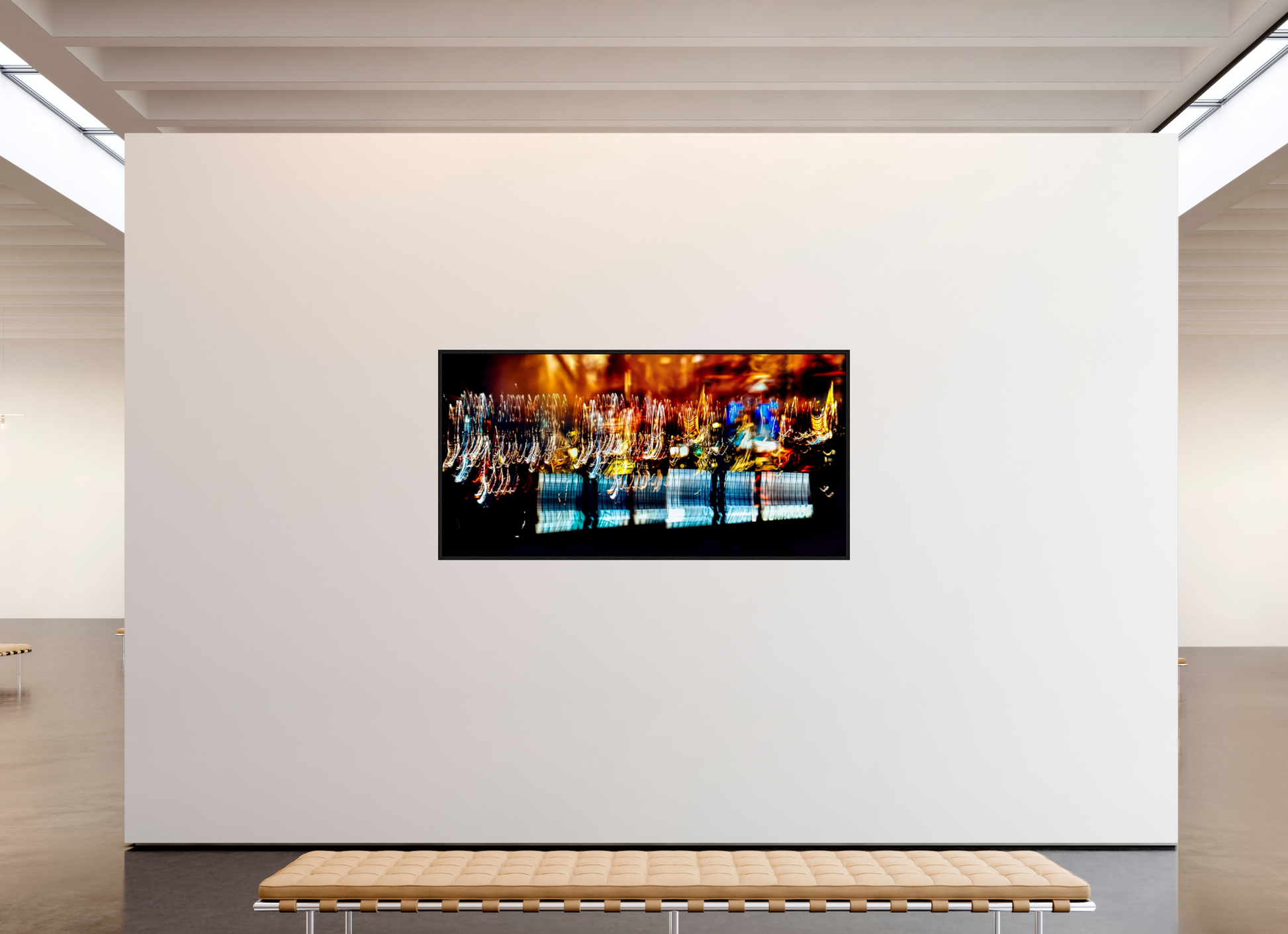 200 x 100 cm, 8 Black American Box The golden evening rain