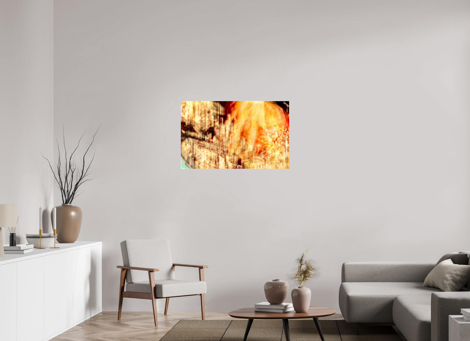 96 x 60 cm, 3 Photo print under acrylic glass The incandescent heart of the world