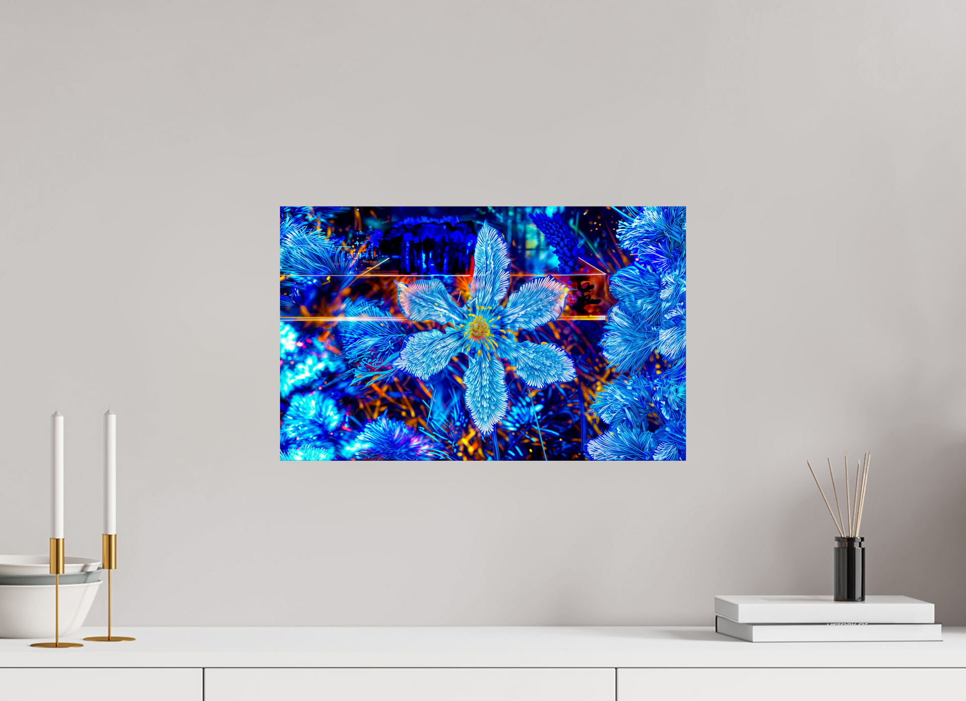 47.9 x 30 cm, 1 Single print on Fuji Crystal Pearl photo paper The flower that dreamed of stars