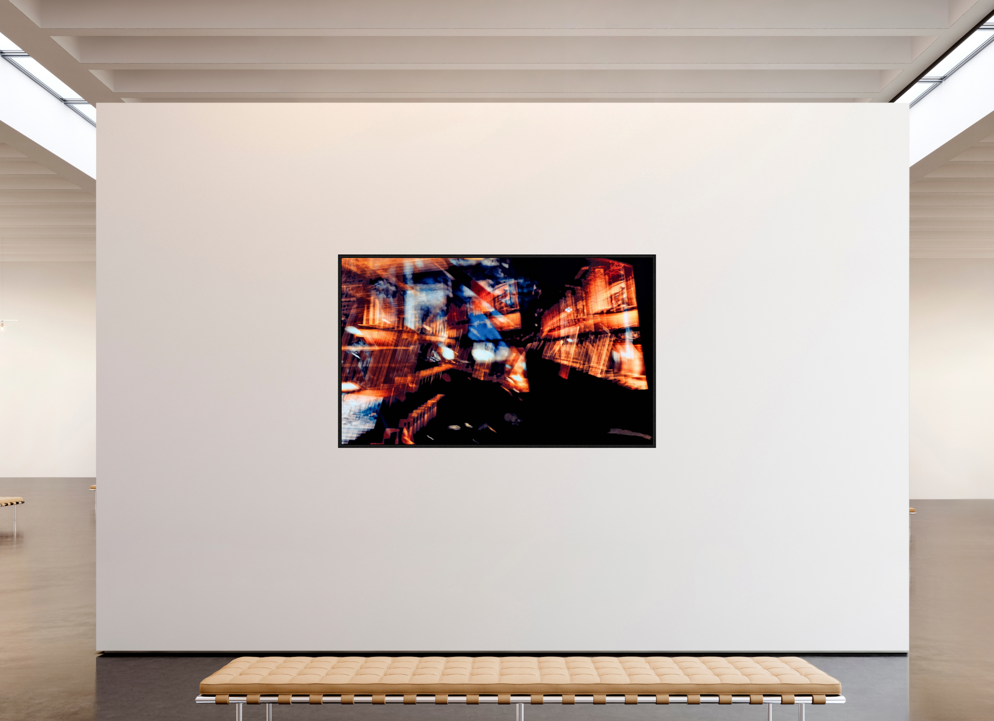 200.1 x 120 cm, 8 Black American box Fragments of a glowing world