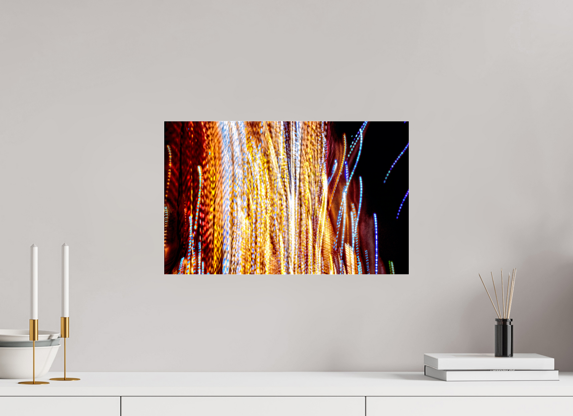 48 x 30 cm, 3 Tirage photo sous Verre acrylique Ode aux filaments célestes