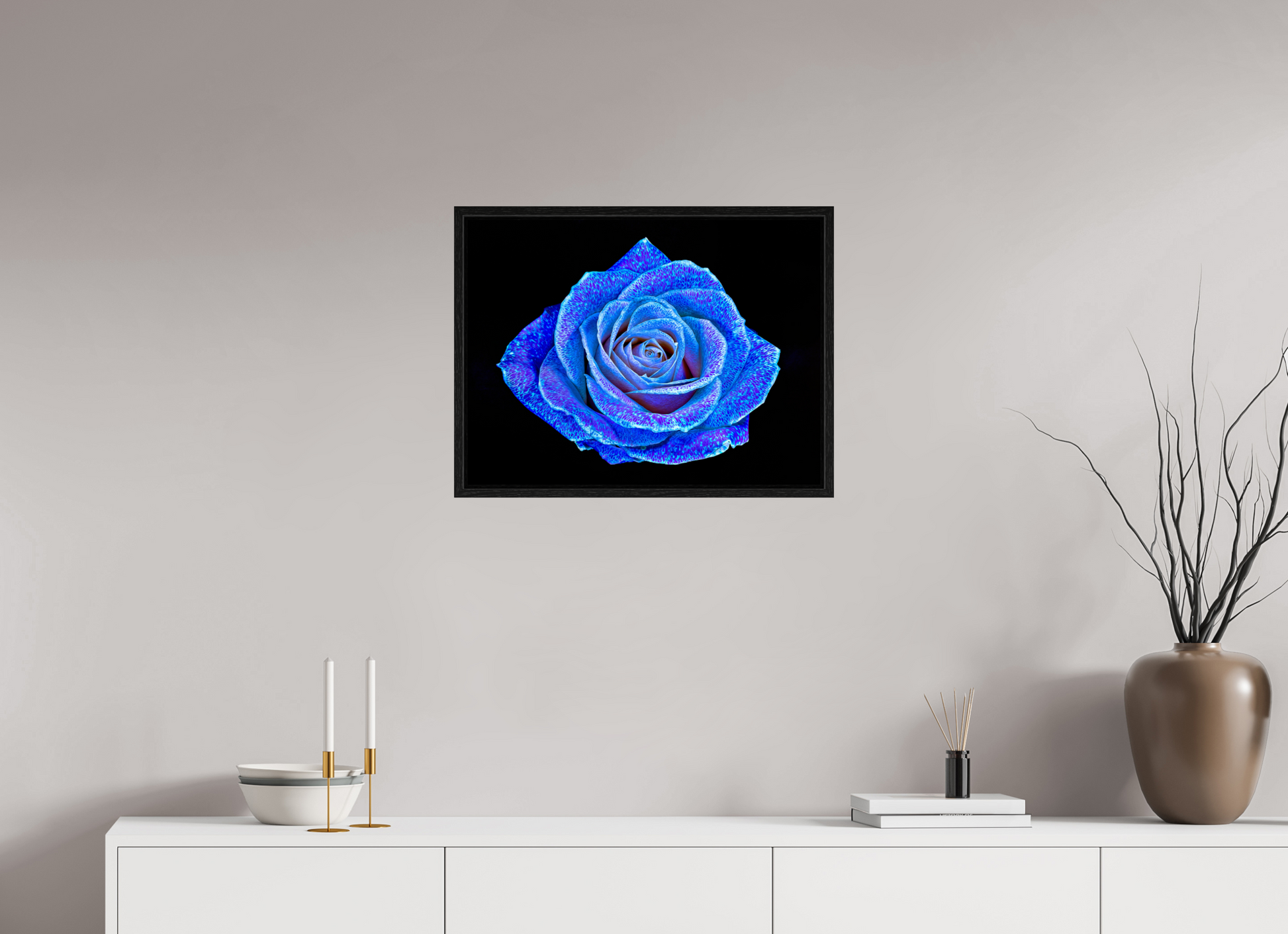 60 x 45 cm, 8 Black American Box The Rose with a Thousand Constellations