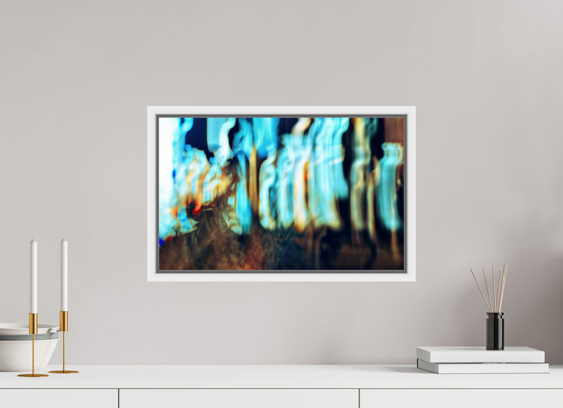 48.2 x 30 cm, 9 White American box Wandering vibrations