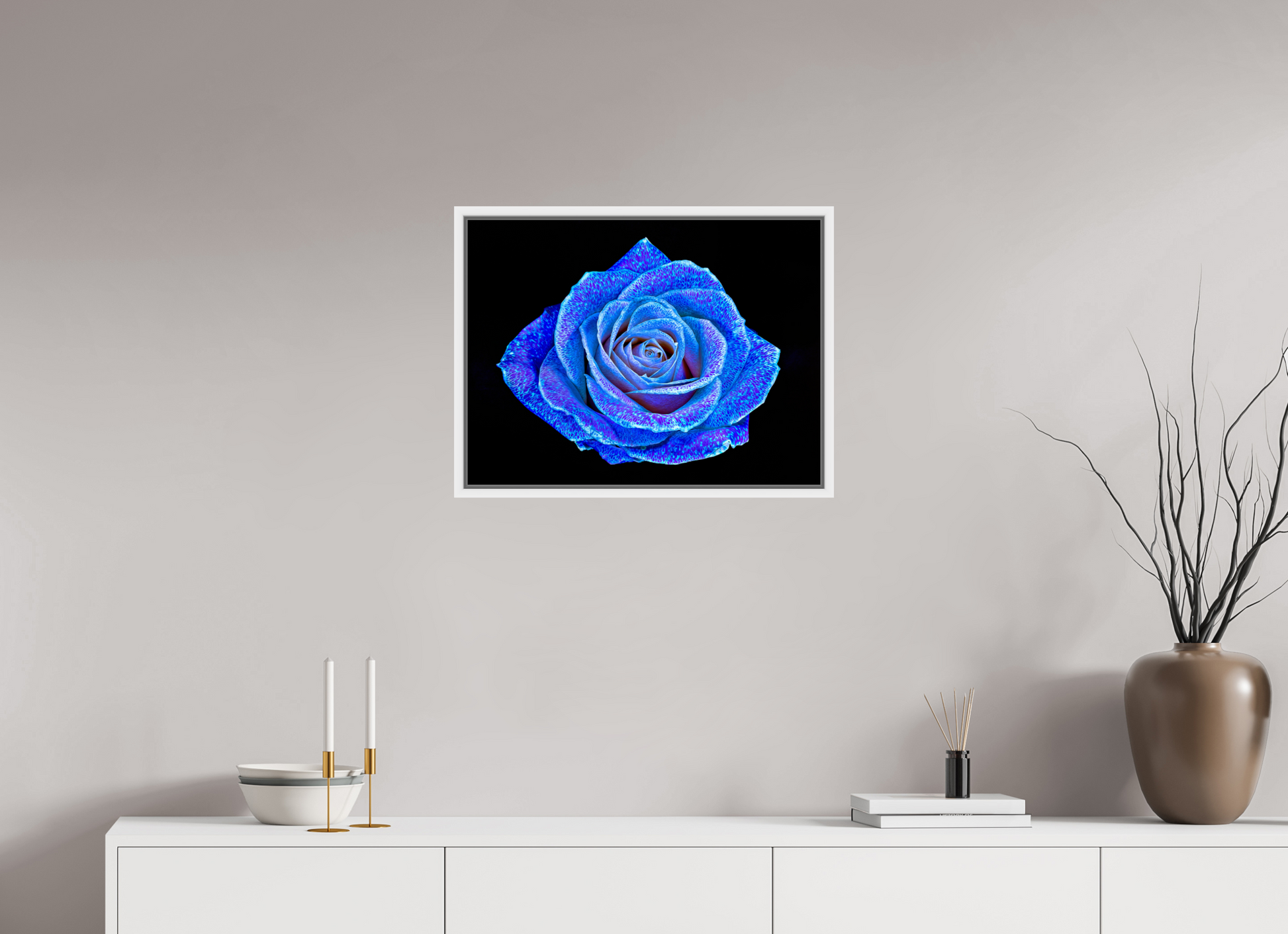 60 x 45 cm, 9 White American Box The Rose with a Thousand Constellations