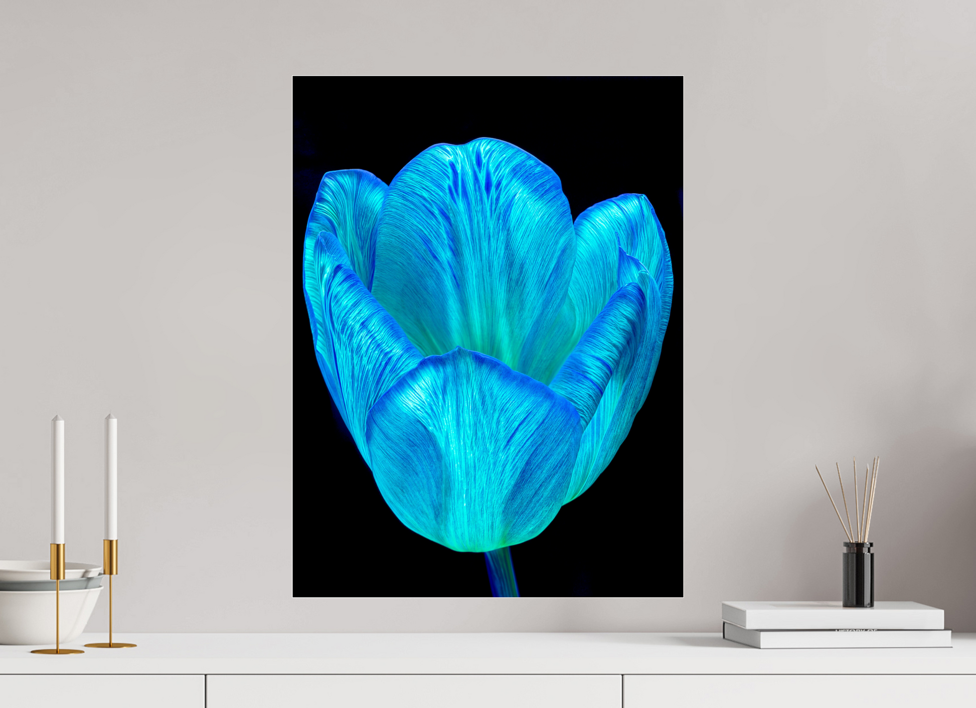 45 x 60 cm, 3 Tirage photo sous Verre acrylique Calice de lumière