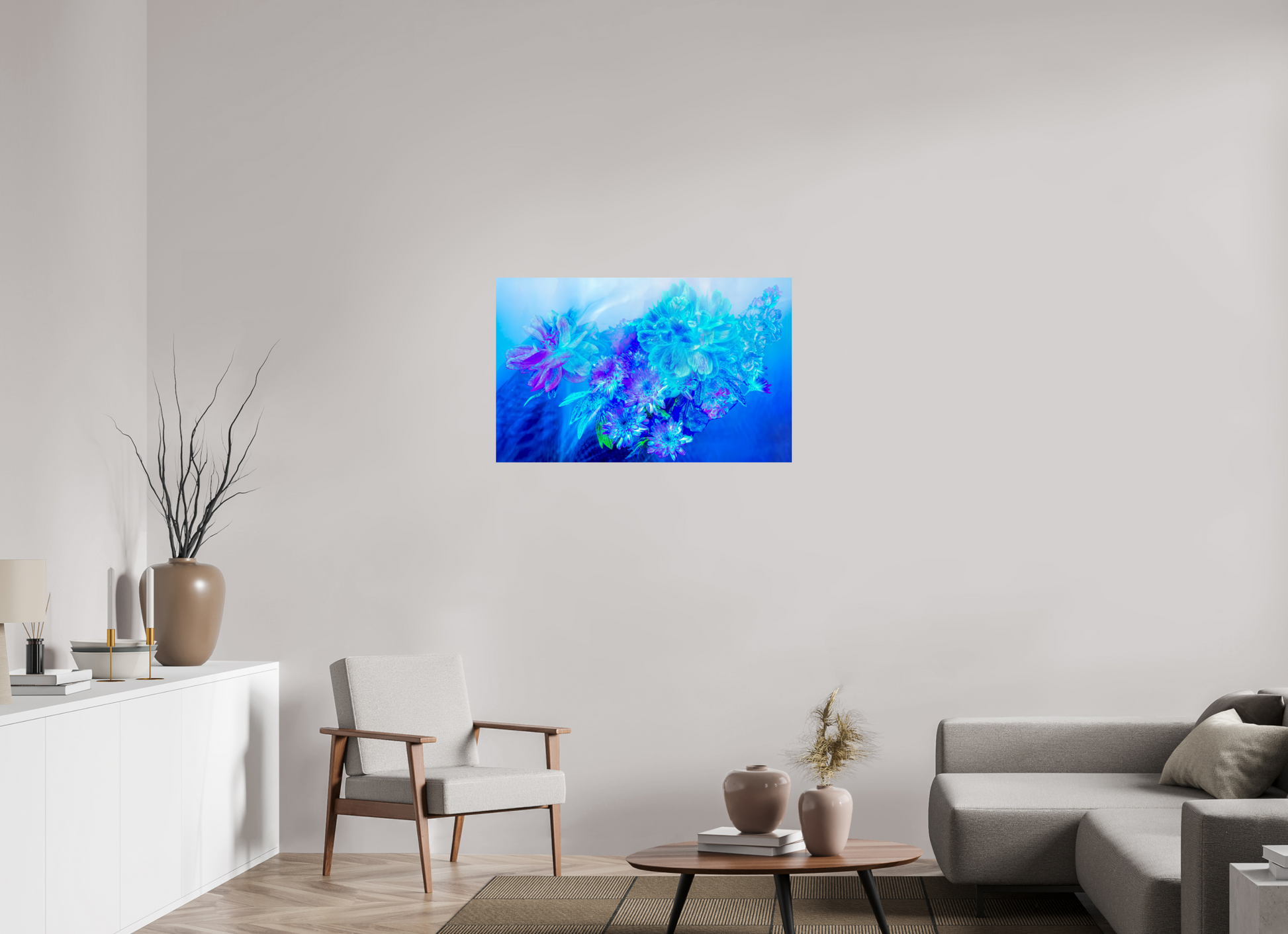 96 x 60 cm, 1 Tirage simple sur papier photo Fuji Crystal Pearl Le Murmure des fleurs dans le Voile du Ciel