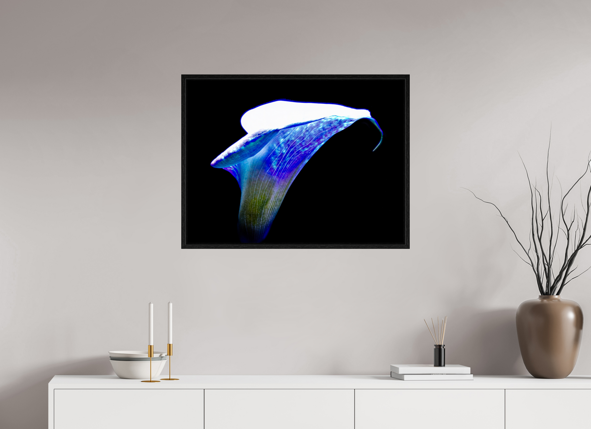 80 x 60 cm, 8 Caisse américaine Noire L’Aile de Lumière La Voix des Éthers