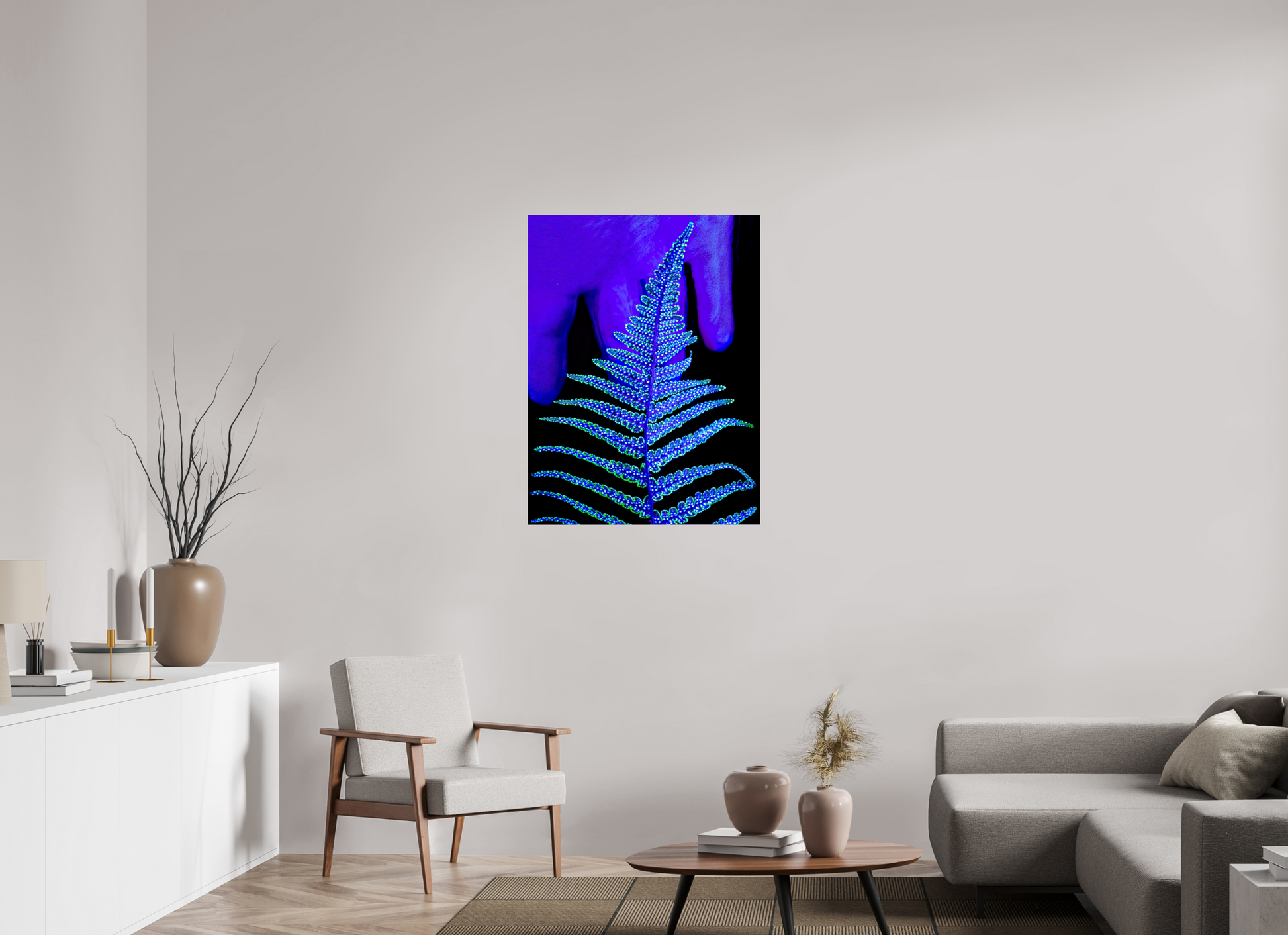75 x 100 cm, 2 Photo print mounted on Dibond The Secret Code of Foliage