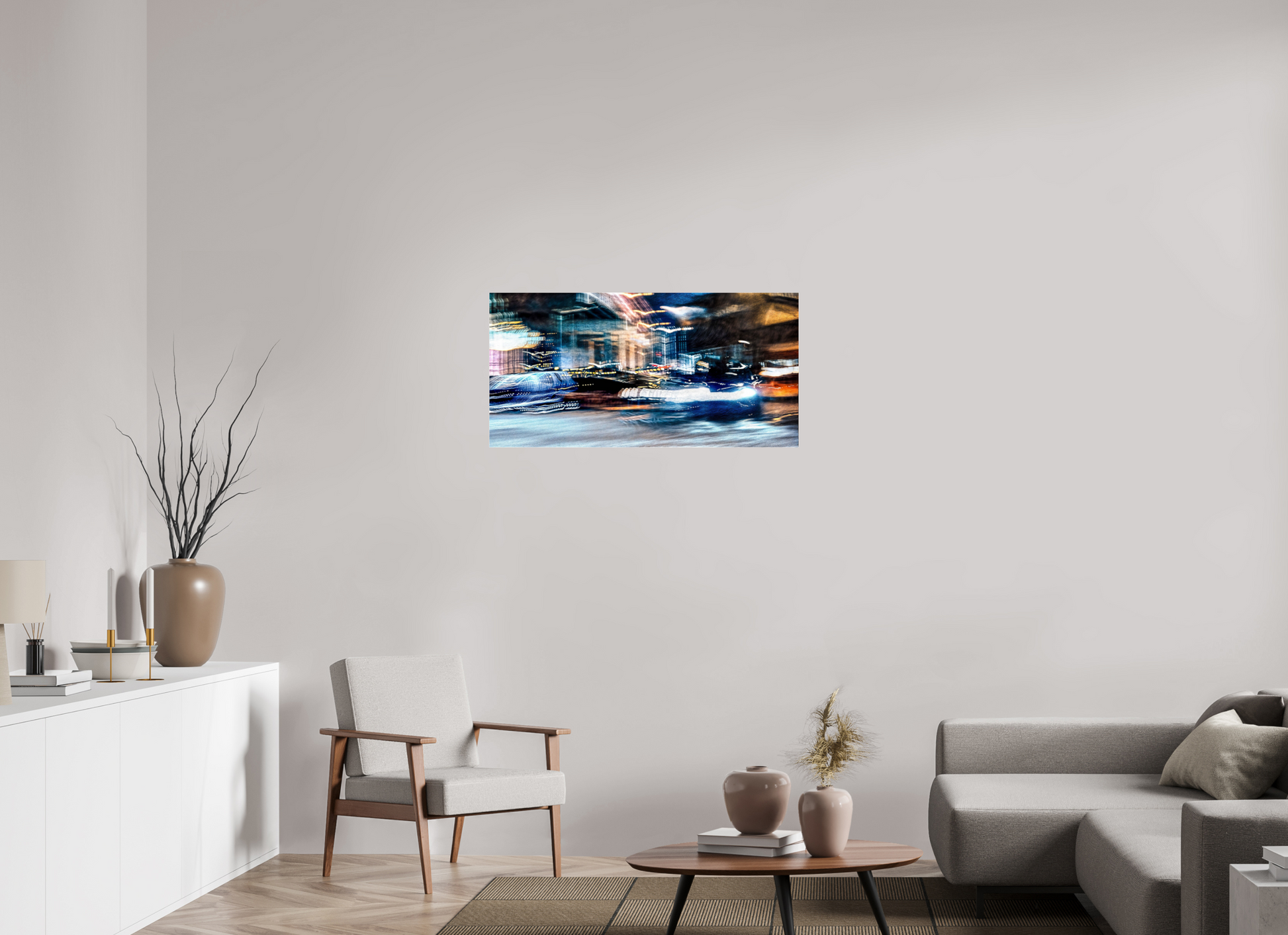 100 x 50 cm, 3 Photo print under acrylic glass Chronicle of streets where time stretches out