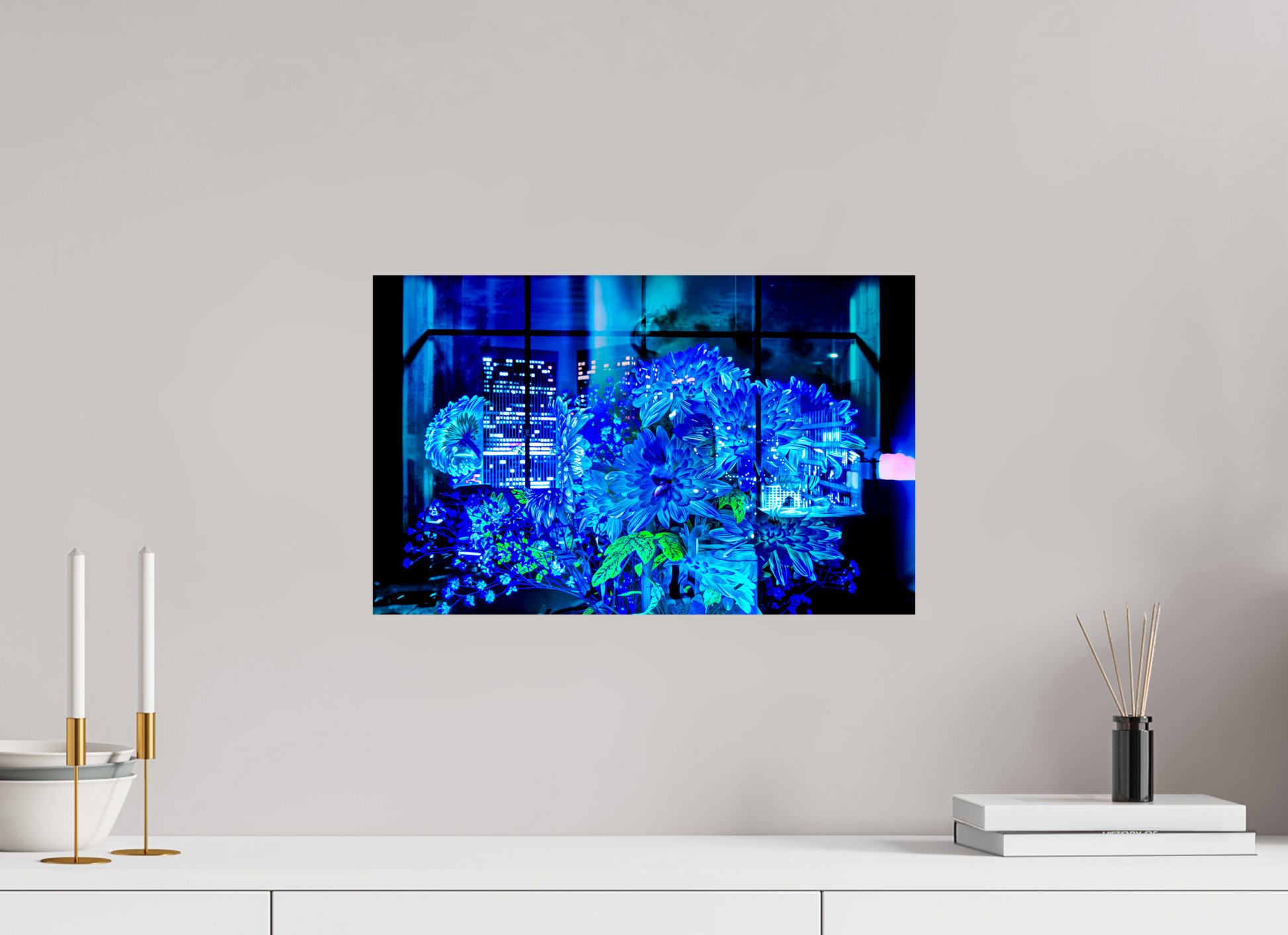 48 x 30 cm, 1 Single print on Fuji Crystal Pearl photo paper The secret garden of skyscrapers