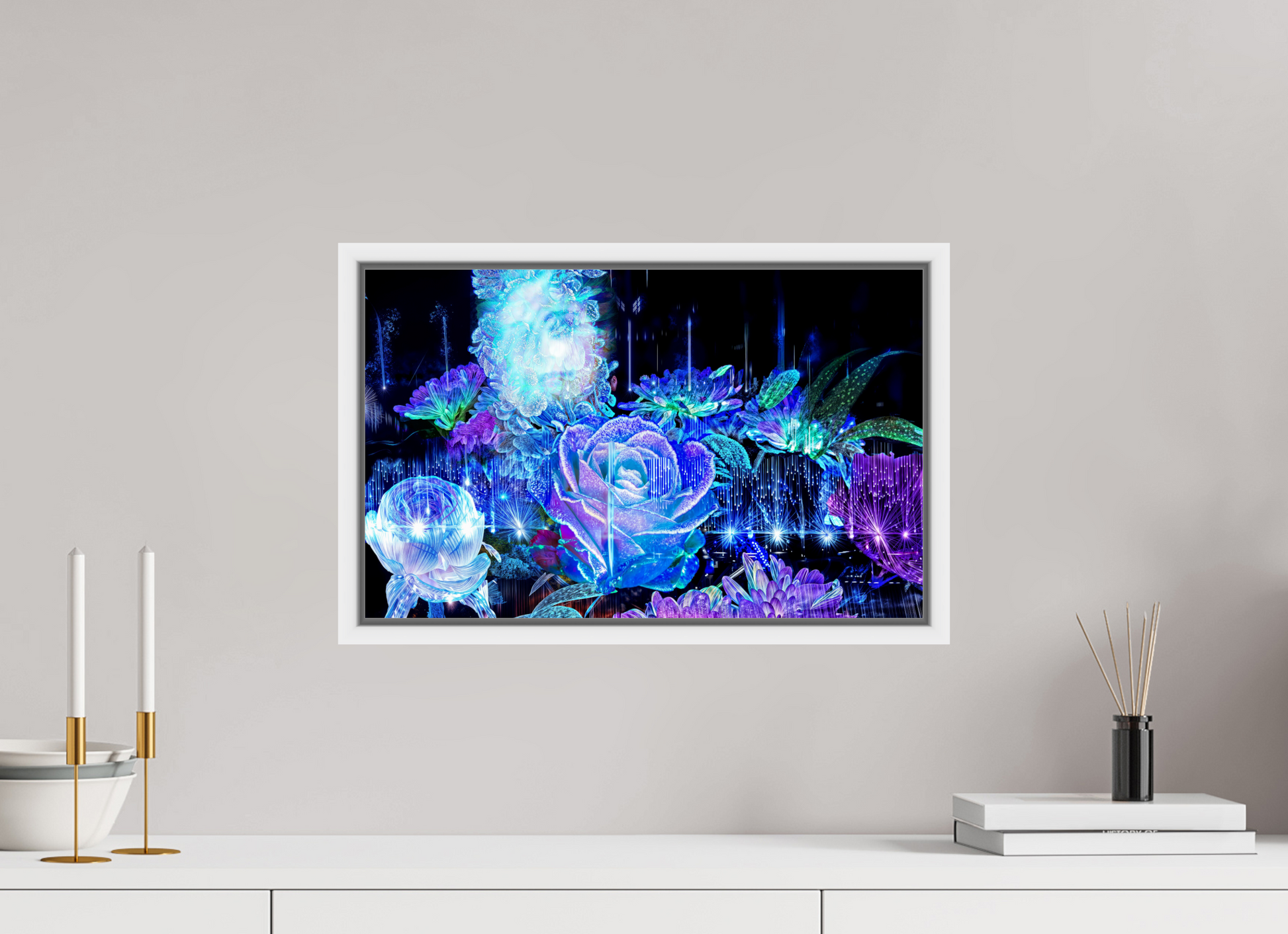 48 x 30 cm, 9 Caisse américaine Blanche La Rosée des Étoiles