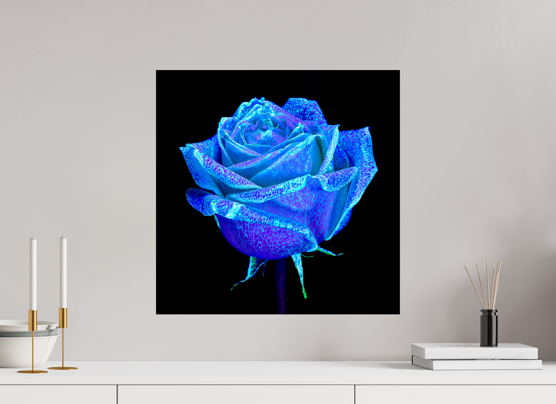 50 x 50 cm, 1 Single print on Fuji Crystal Pearl photo paper The Rose That Dreamed of the Sky