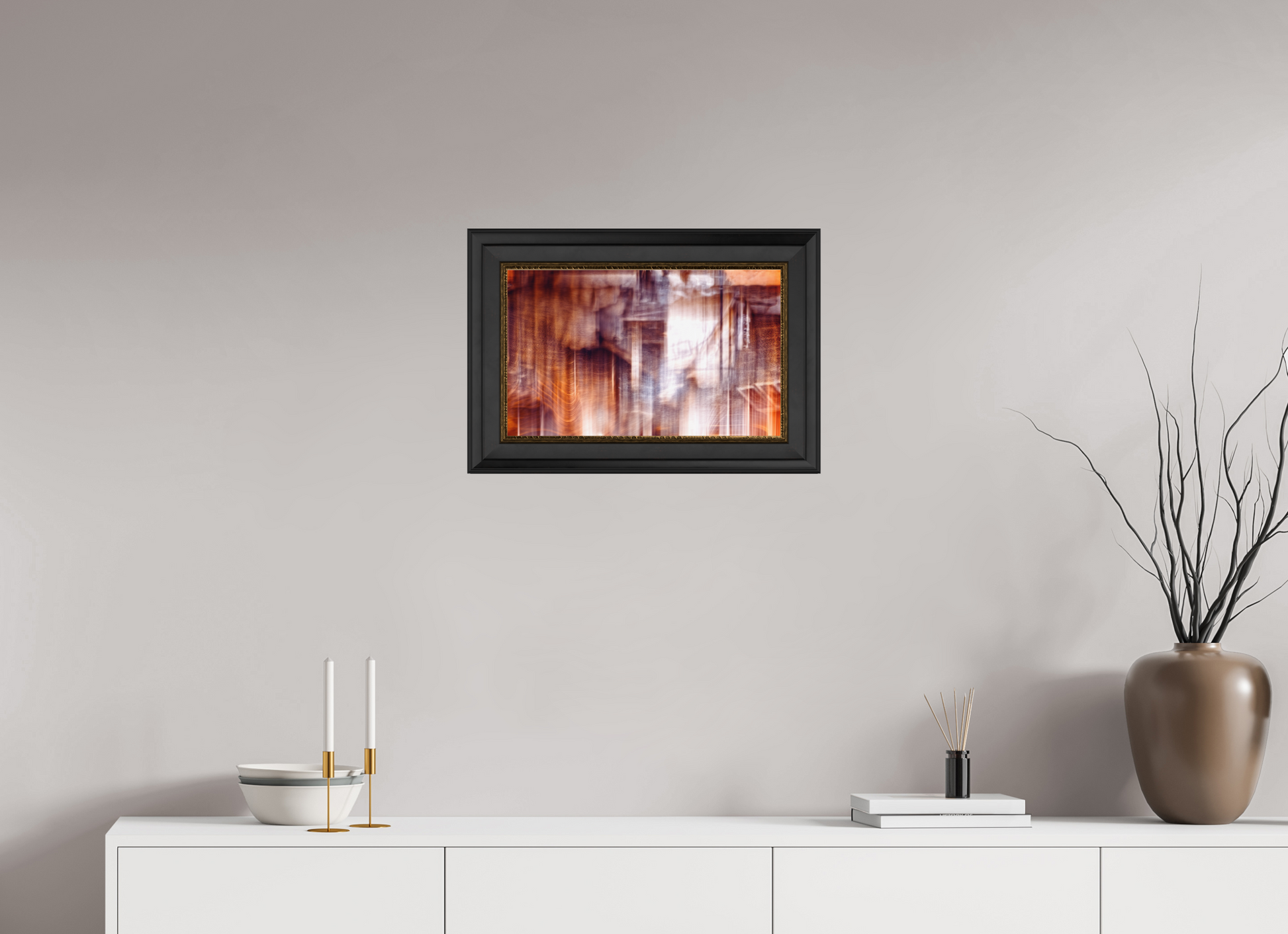 48,2 x 30 cm, 11 Cadre Noir-Or La charpente tremblante de l’oubli