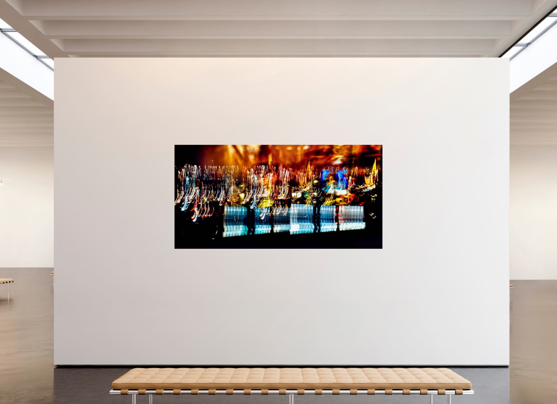 240 x 120 cm, 1 Single print on Fuji Crystal Pearl photo paper The golden evening rain