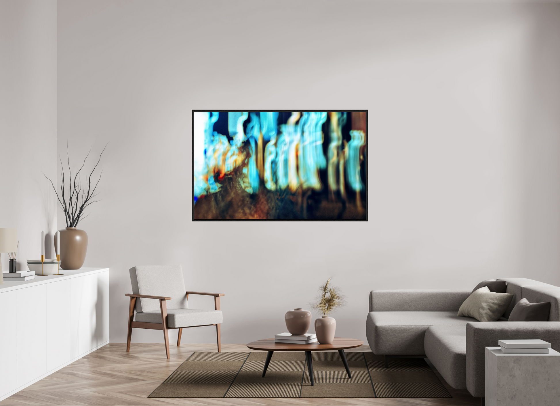 160.5 x 100 cm, 8 Black American Box Wandering Vibrations