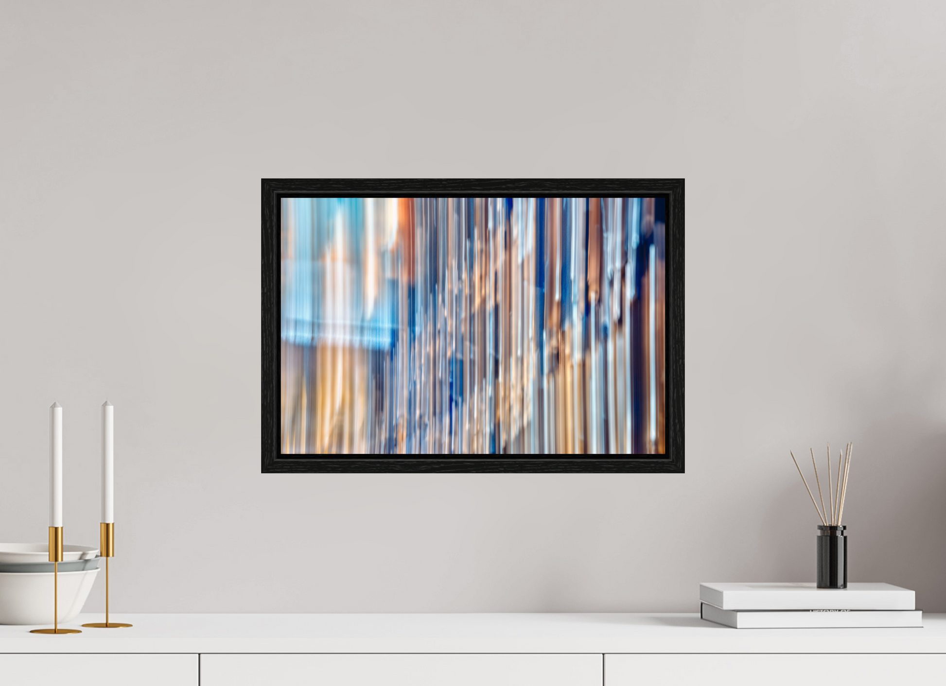 45 x 30 cm, 8 Black American Box Strings of the World