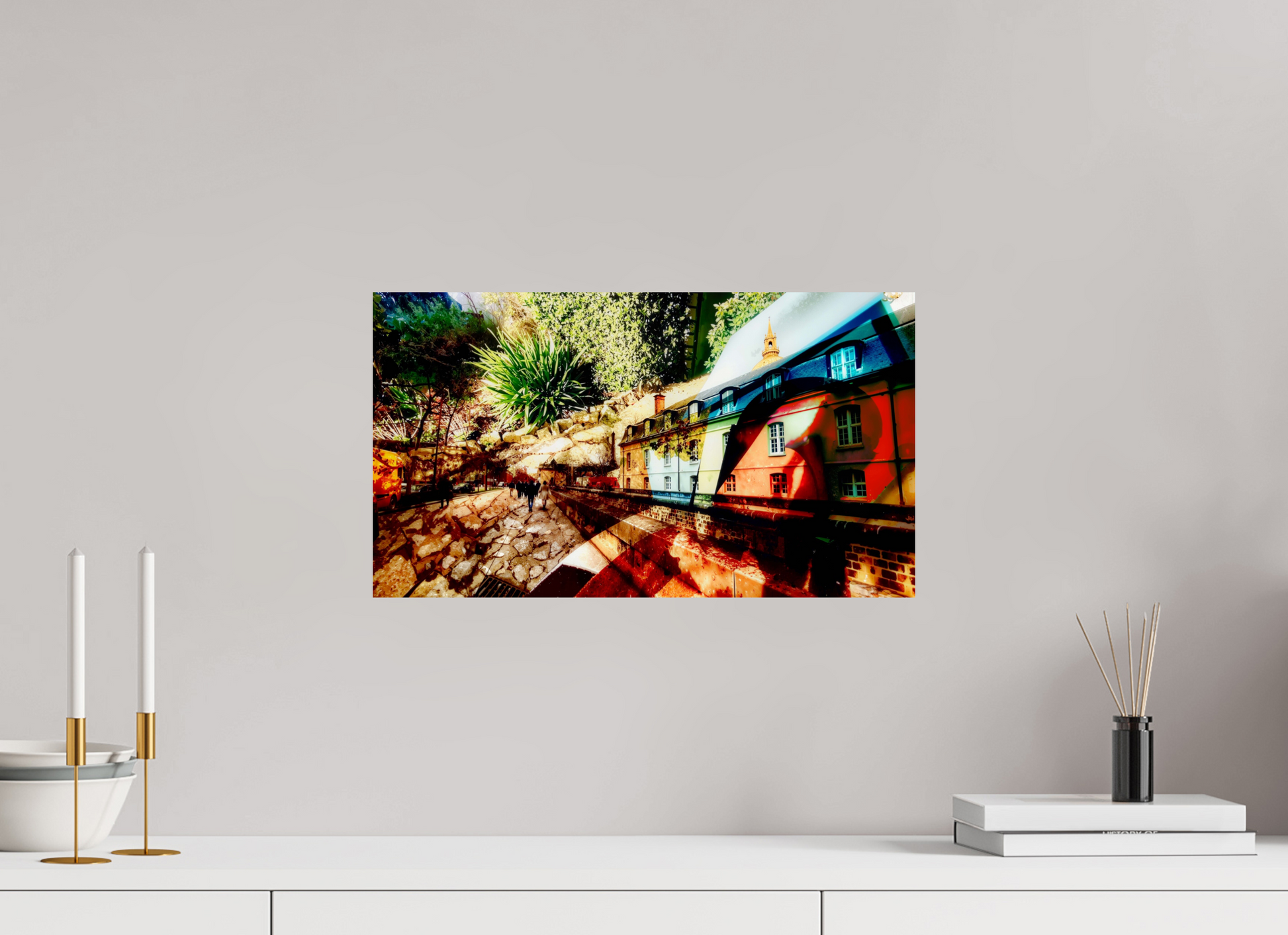 48 x 27 cm, 1 Single print on Fuji Crystal Pearl photo paper Houses beneath the bark of the world