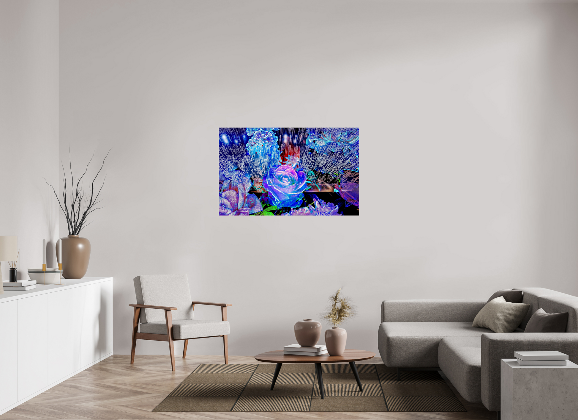 128 x 80 cm, 1 Single print on Fuji Crystal Pearl photo paper When light remembers flowers