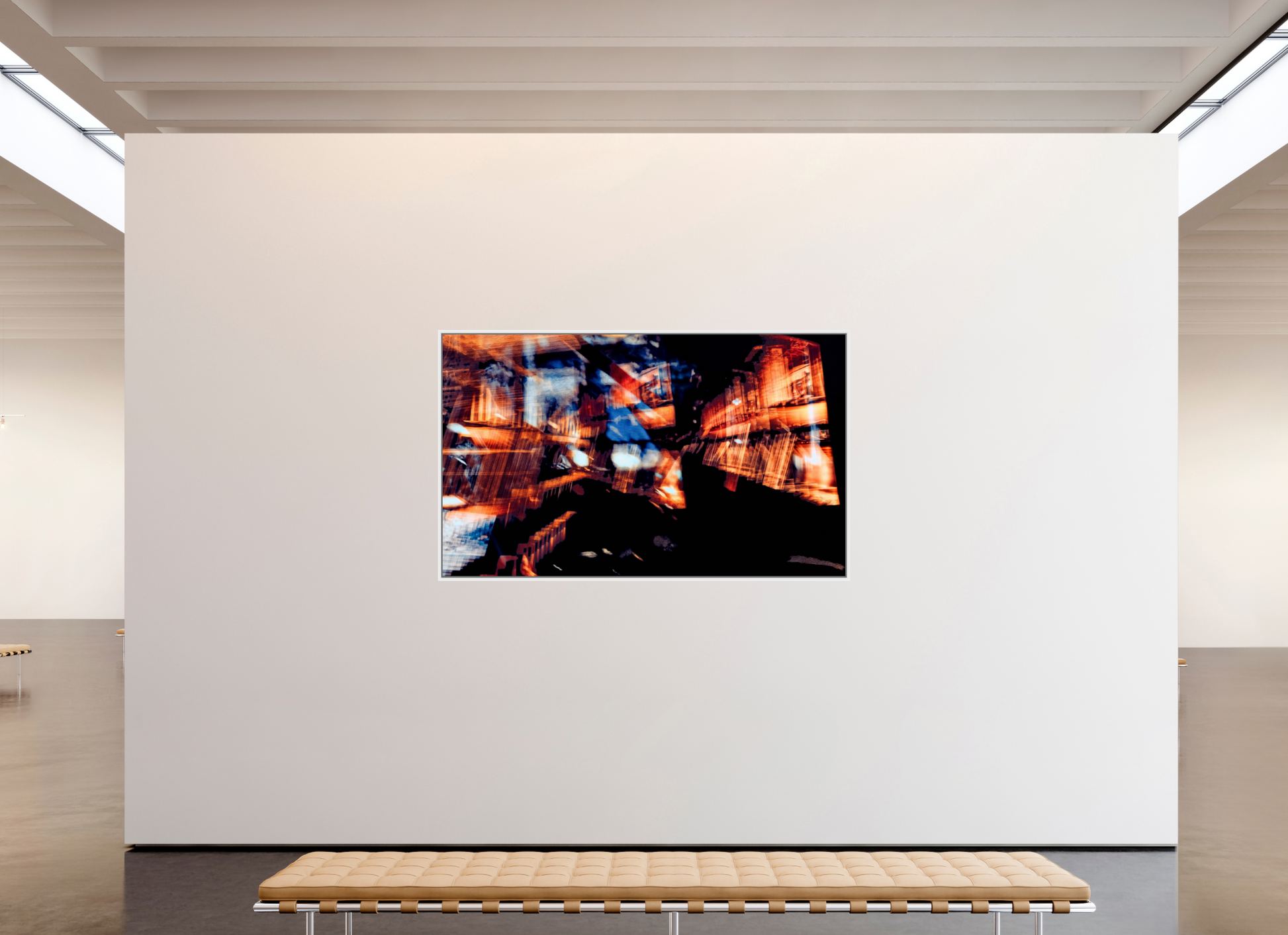 200.1 x 120 cm, 9 White American box Fragments of a glowing world