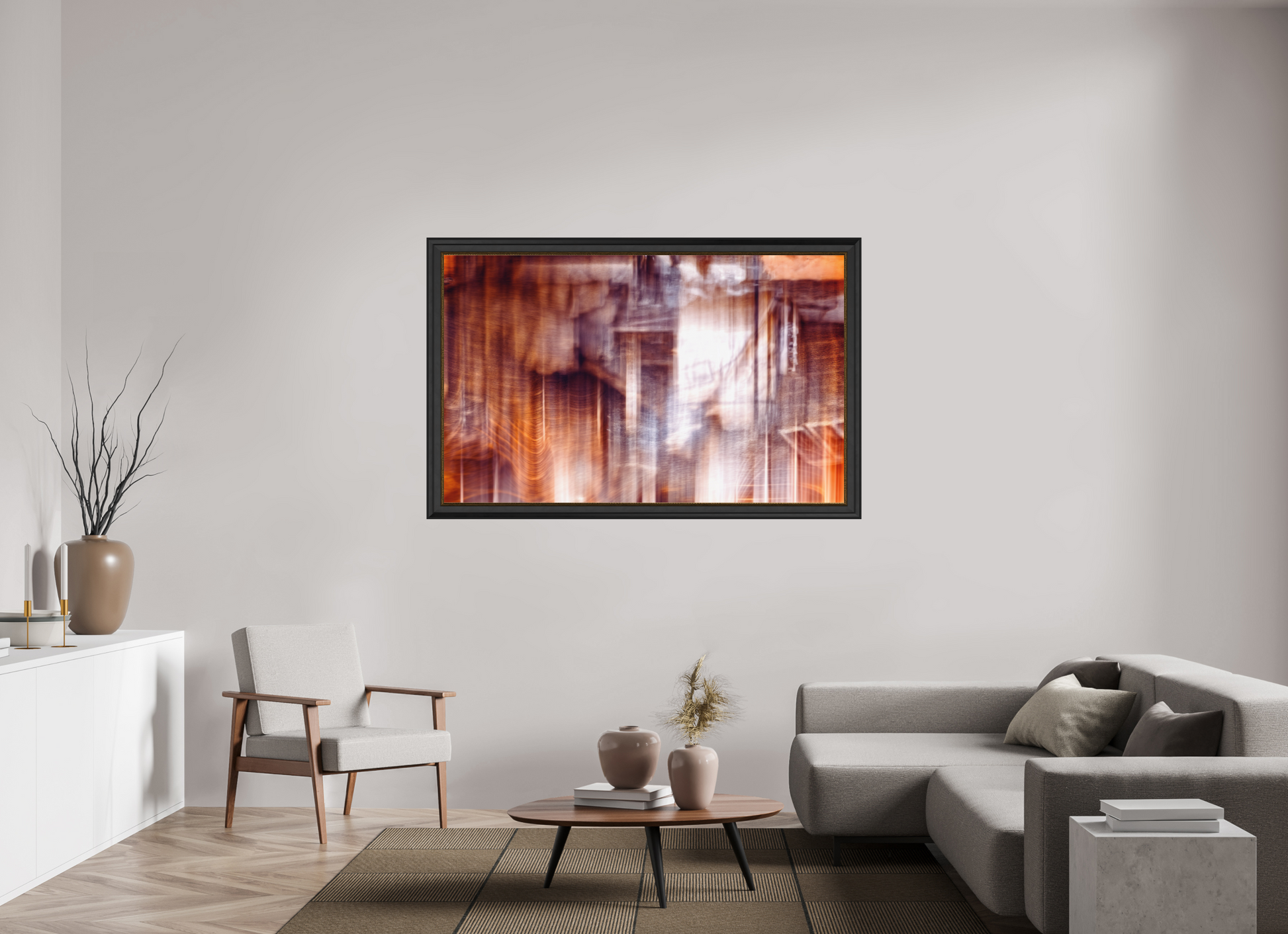 160,5 x 100 cm, 11 Cadre Noir-Or La charpente tremblante de l’oubli