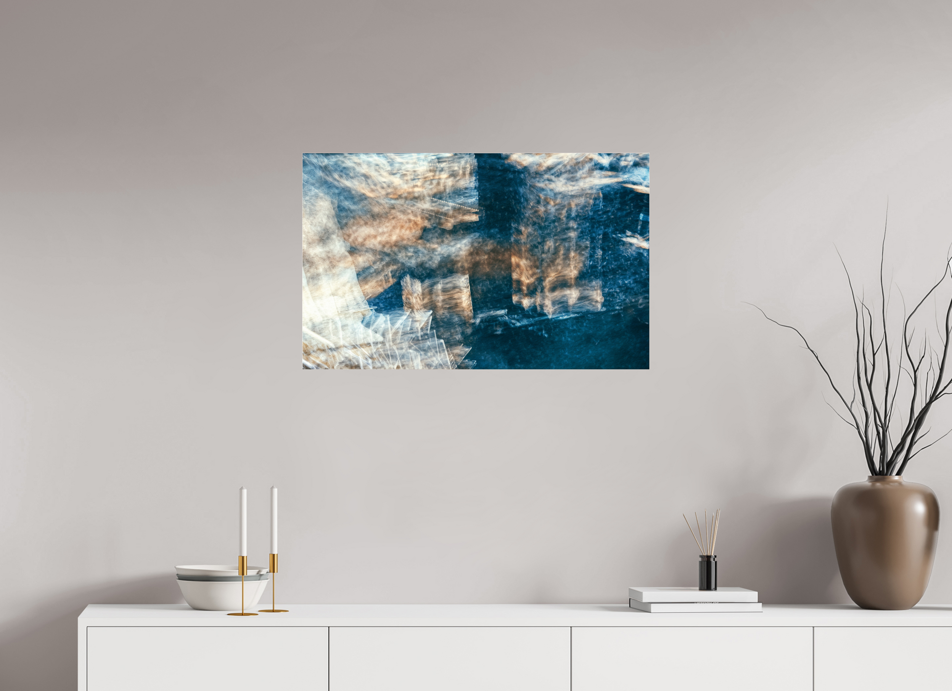 80.3 x 50 cm, 3 Photo print under acrylic glass Mapping of a faded dream