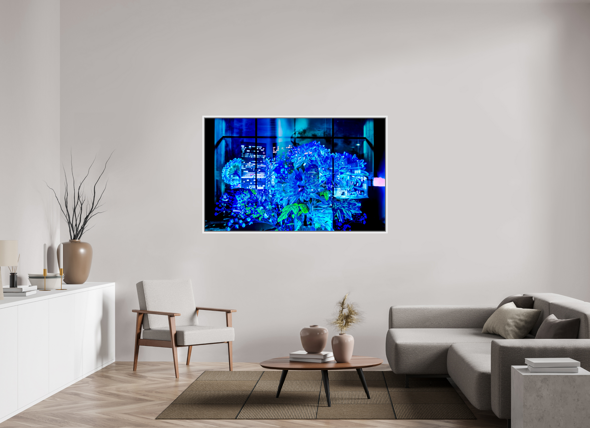 160 x 100 cm, 9 White American Box The Secret Garden of Skyscrapers