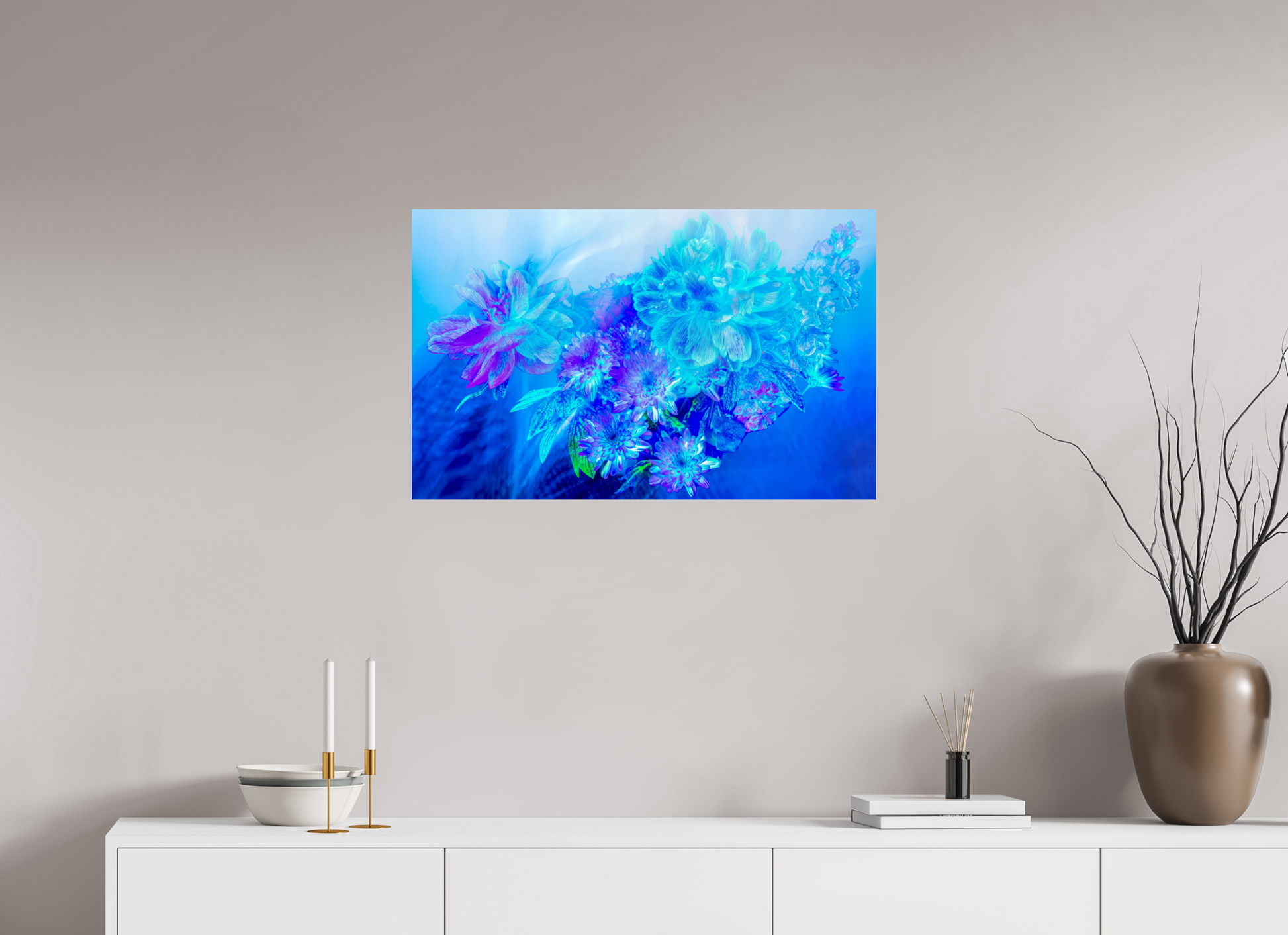 80 x 50 cm, 1 Tirage simple sur papier photo Fuji Crystal Pearl Le Murmure des fleurs dans le Voile du Ciel