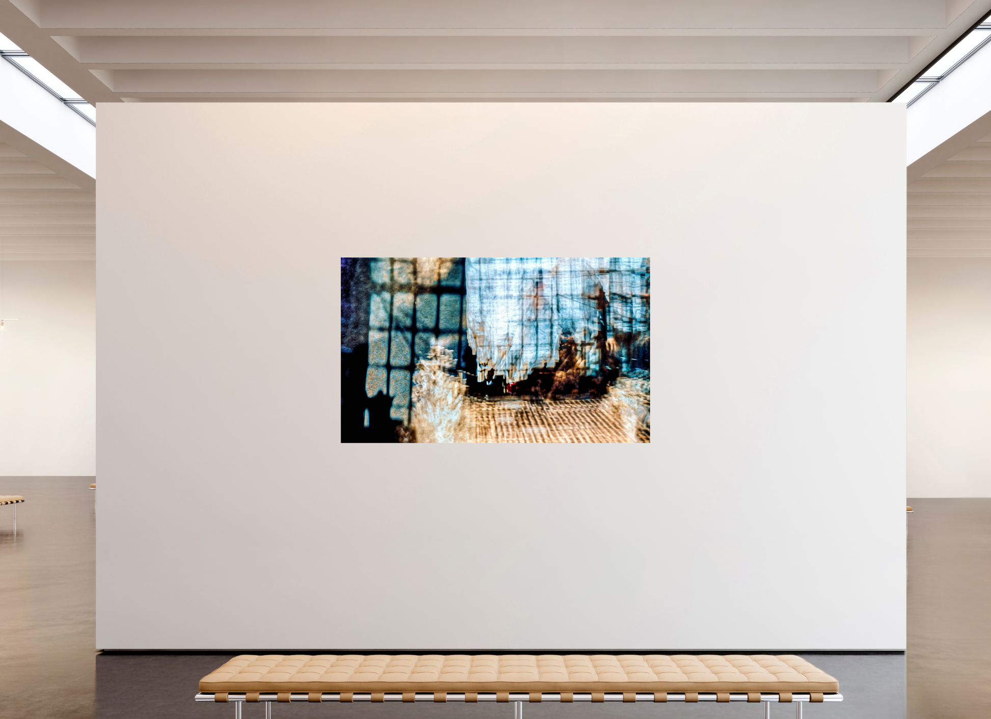 200.1 x 120 cm, 2 Photo print mounted on Dibond Reflection of a World in Suspension