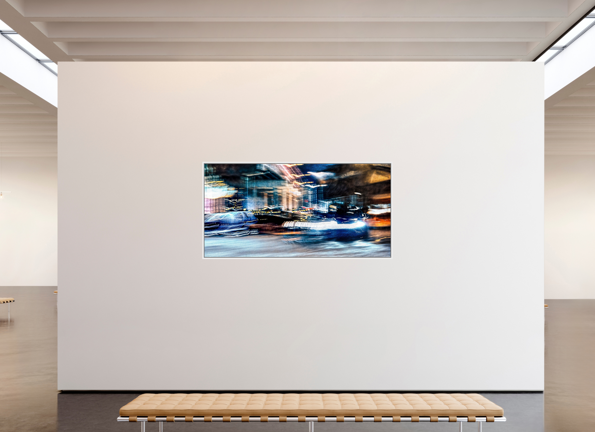 200 x 100 cm, 9 White American Box Chronicle of streets where time stretches out