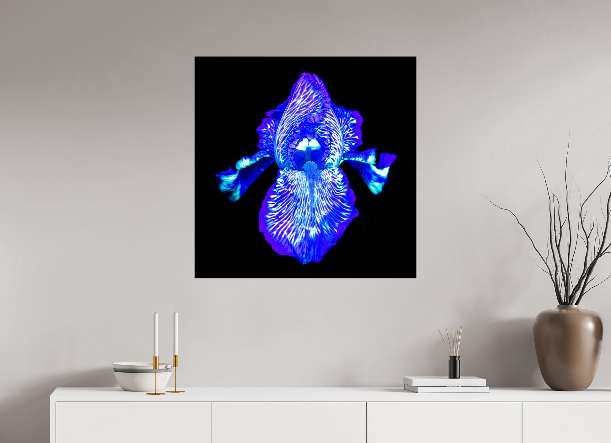 80 x 80 cm, 2 Tirage photo contrecollé sur Dibond Iris des Profondeurs Lumineuses