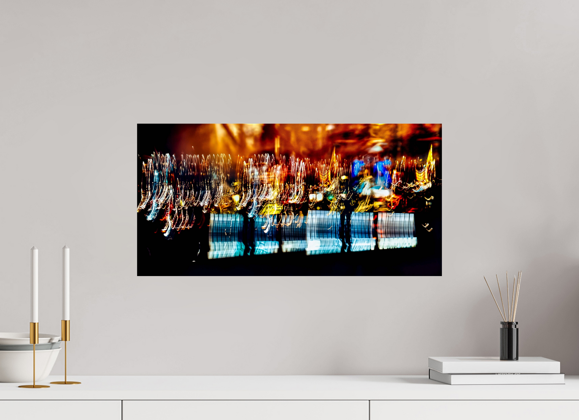 60 x 30 cm, 1 Single print on Fuji Crystal Pearl photo paper The golden evening rain