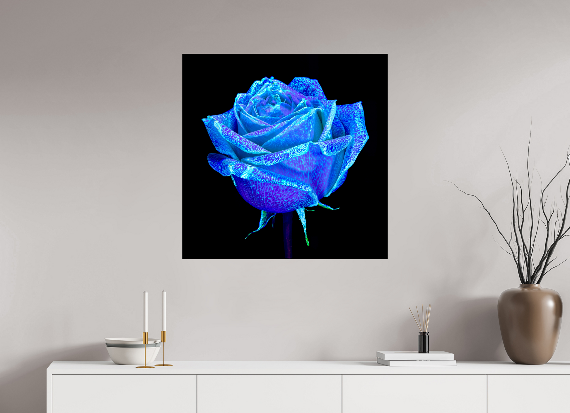 80 x 80 cm, 1 Single print on Fuji Crystal Pearl photo paper The Rose That Dreamed of the Sky