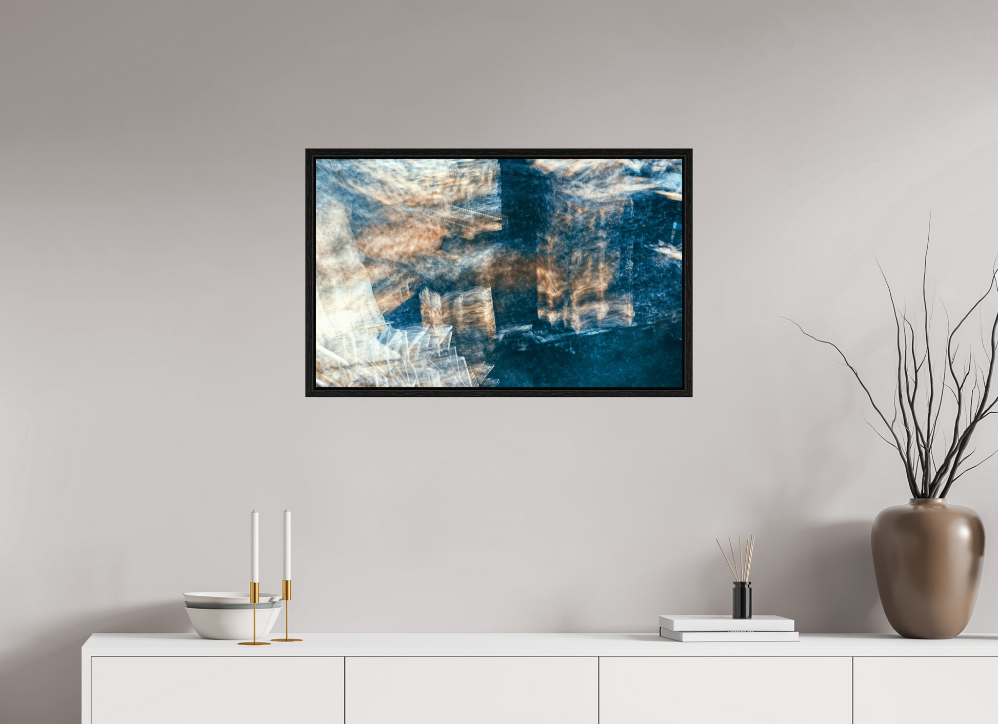 80.3 x 50 cm, 8 Black American box Mapping of a faded dream