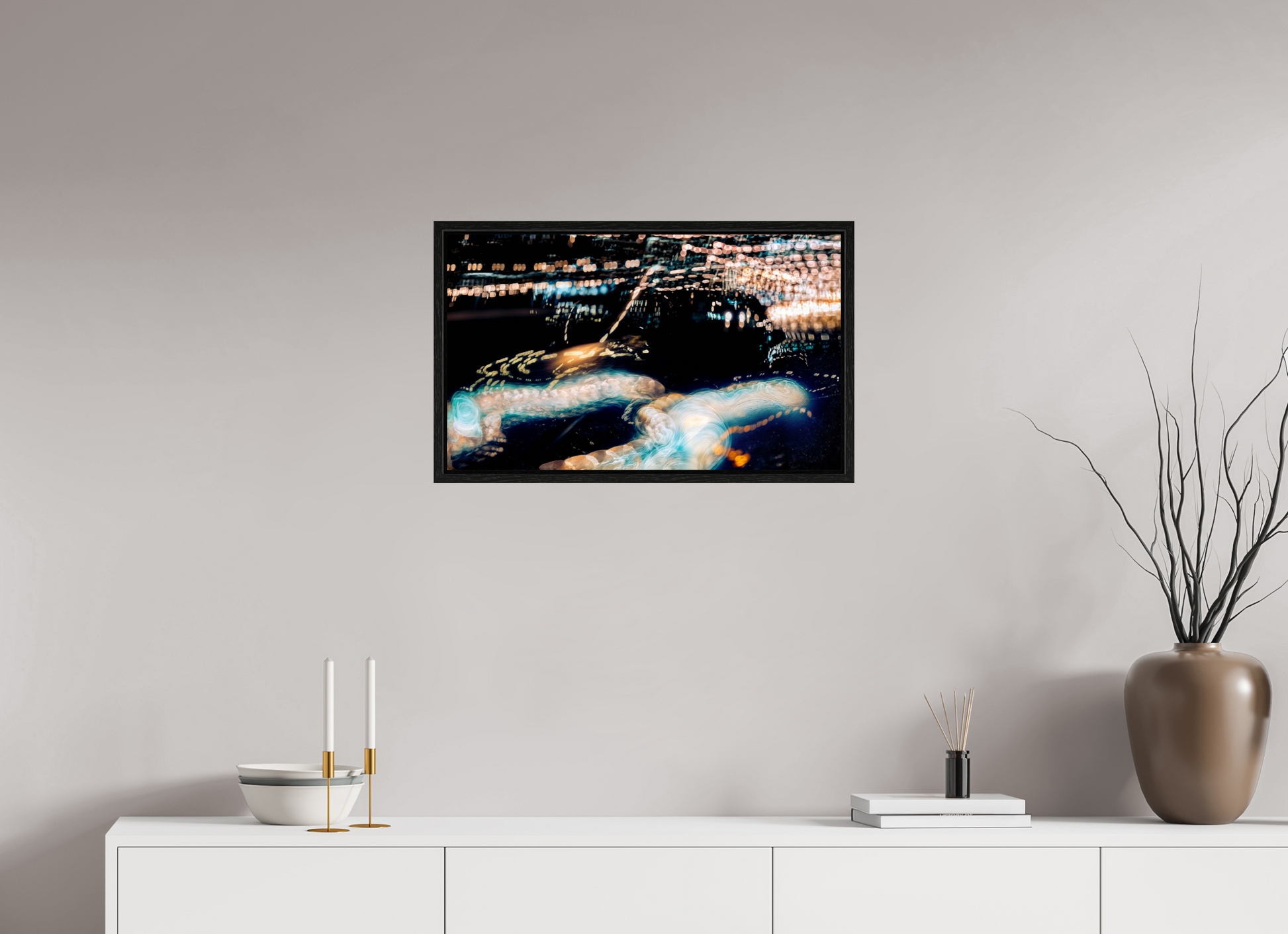 66.9 x 40 cm, 8 Black American Box The Epic of Modern Fireflies