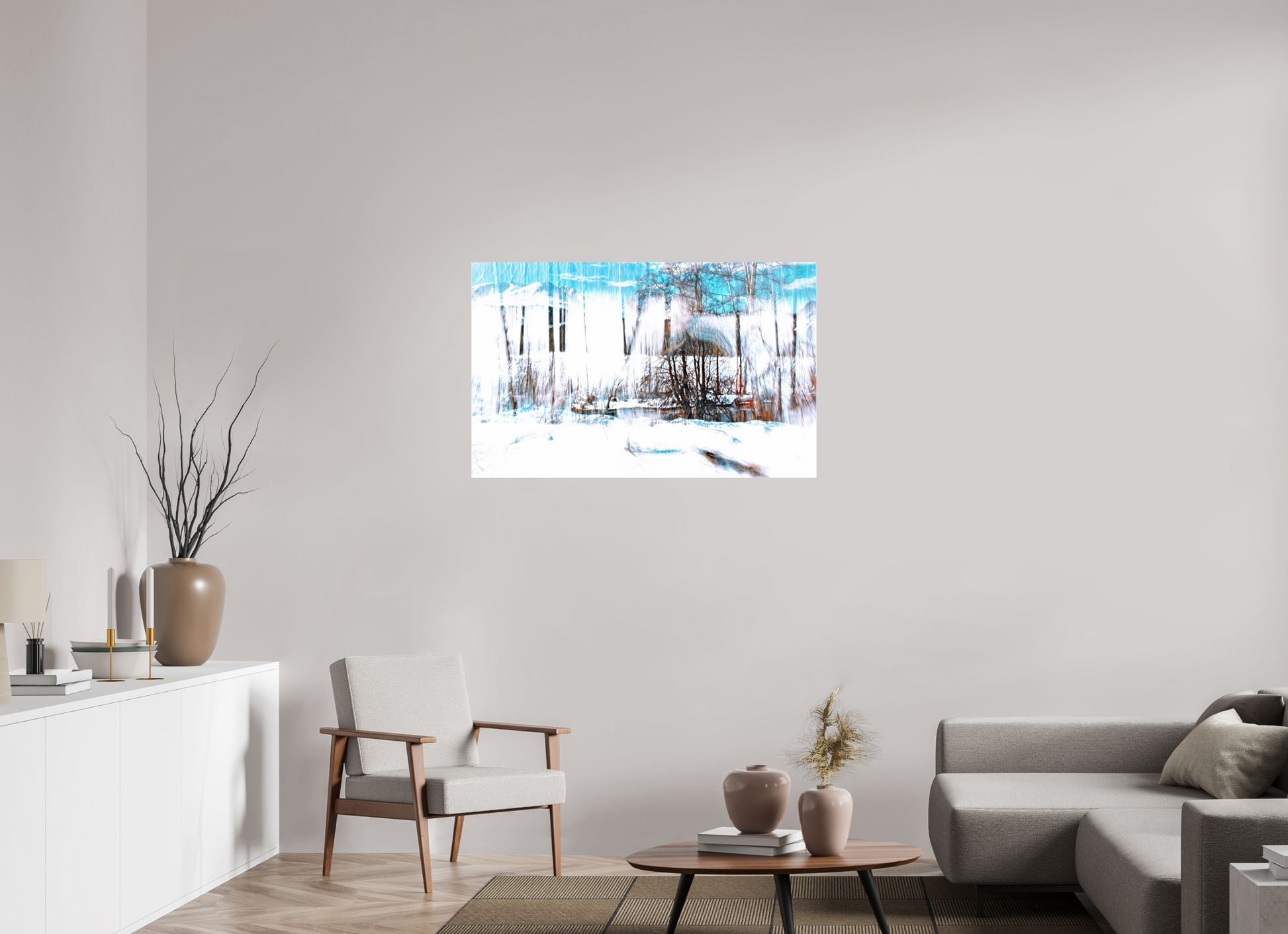 112 x 70 cm, 1 Single print on Fuji Crystal Pearl photo paper The Forest Singing Snow
