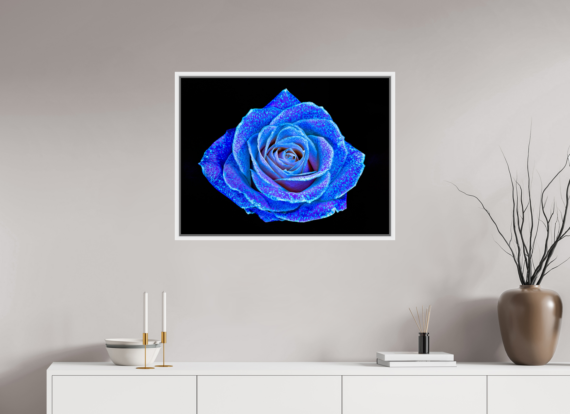 80 x 60 cm, 9 White American Box The Rose with a Thousand Constellations