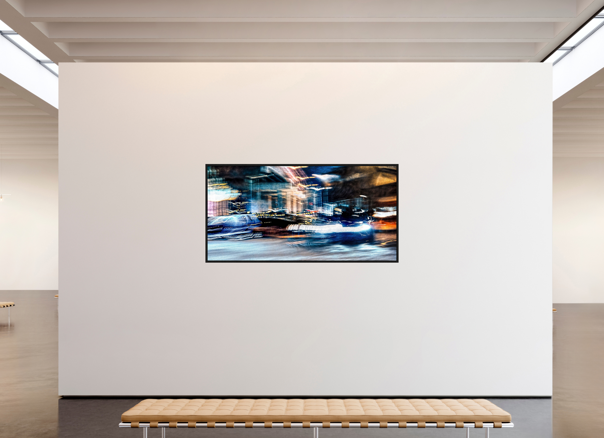 200 x 100 cm, 8 Black American Box Chronicle of streets where time stretches out