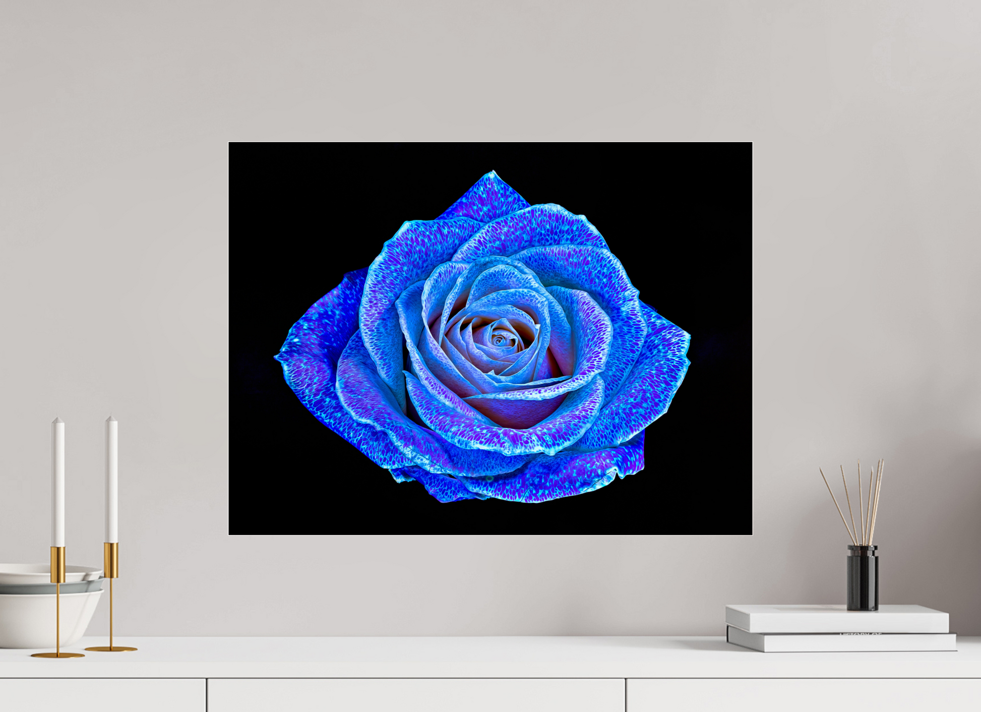 60 x 45 cm, 3 Photo print under acrylic glass The Rose with a Thousand Constellations