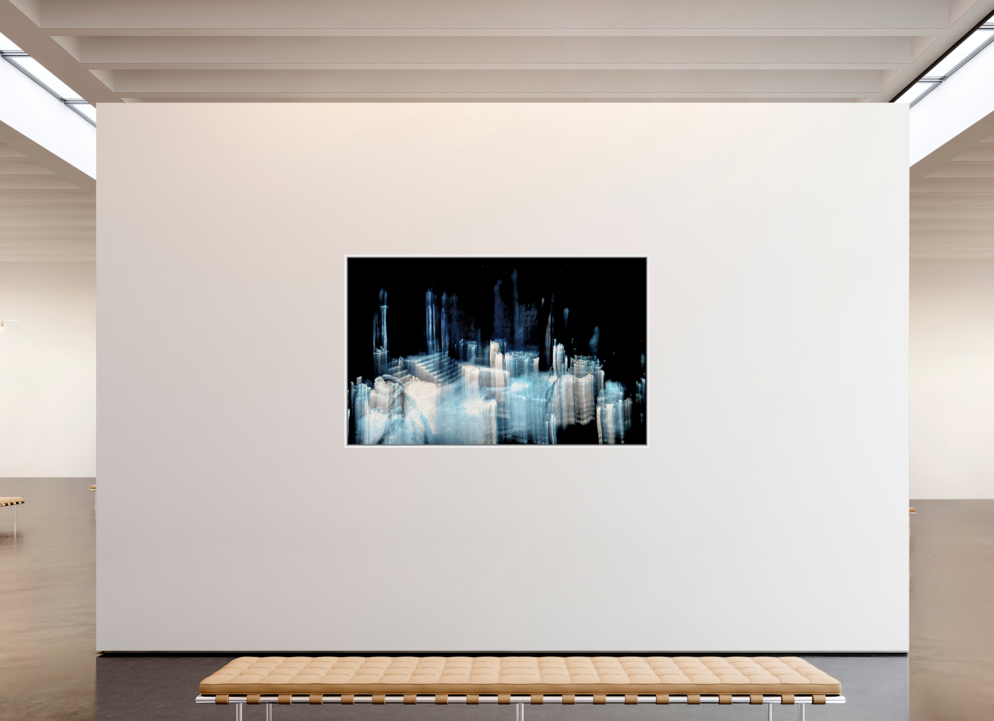 192 x 120 cm, 9 Caisse américaine Blanche Cathédrale de glace brisée