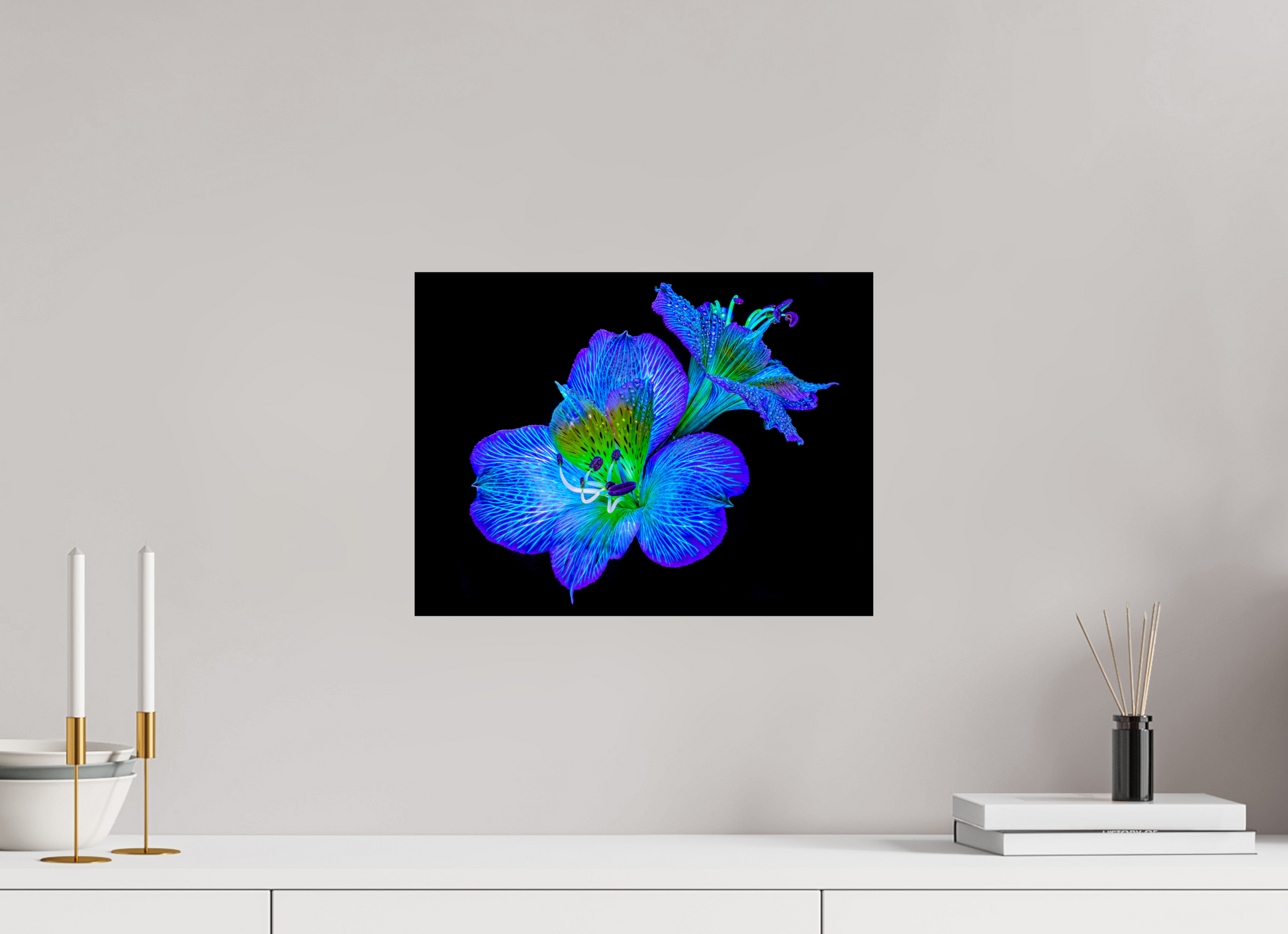 40 x 30 cm, 2 Photo print mounted on Dibond Alstroemeria from Lueurs Cachées