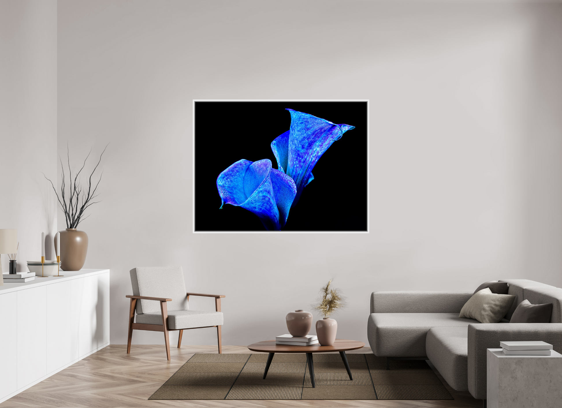 160 x 120 cm, 9 White American Box Murmure d’Abysses