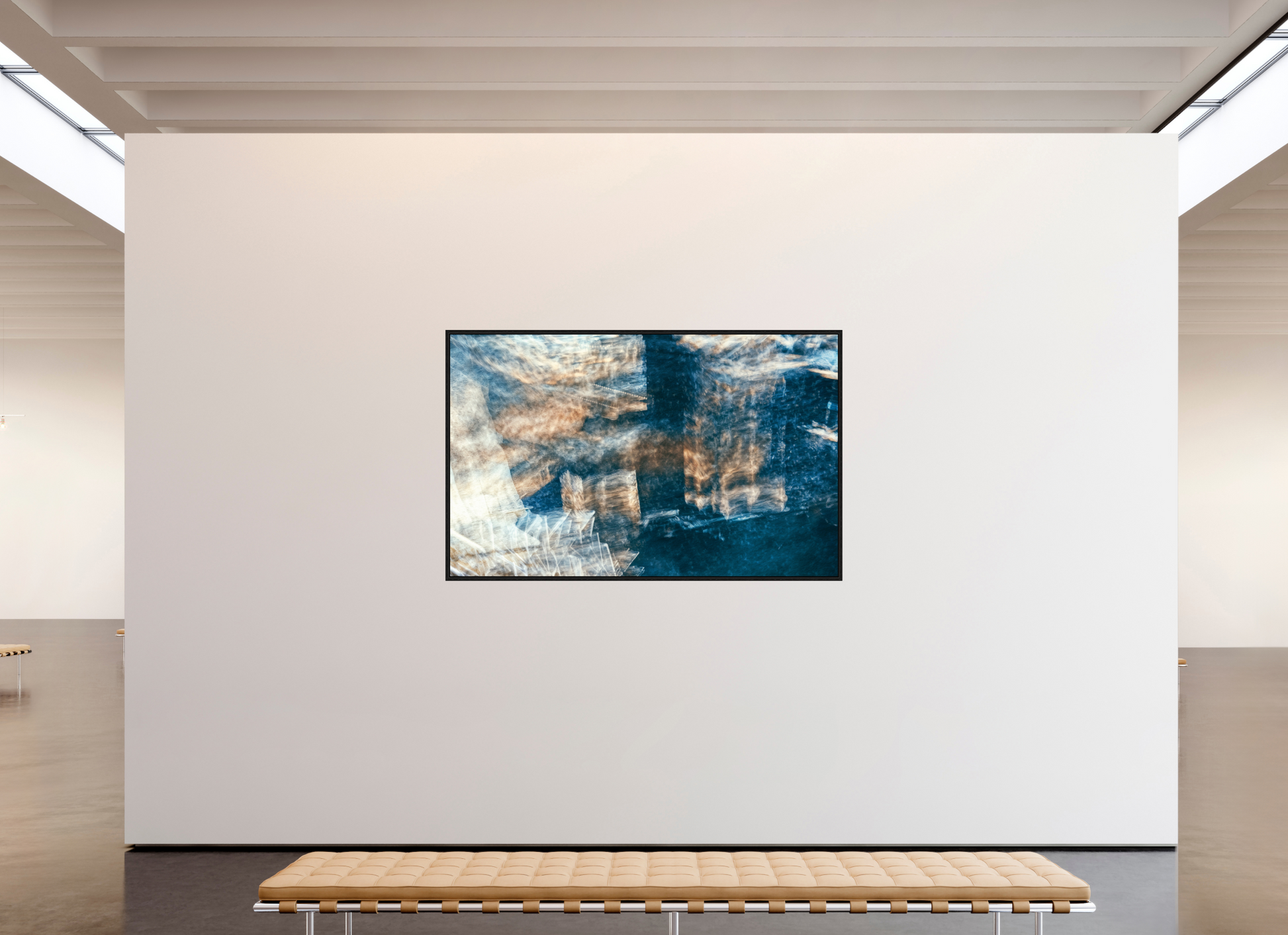 192.6 x 120 cm, 8 Black American box Mapping of an erased dream