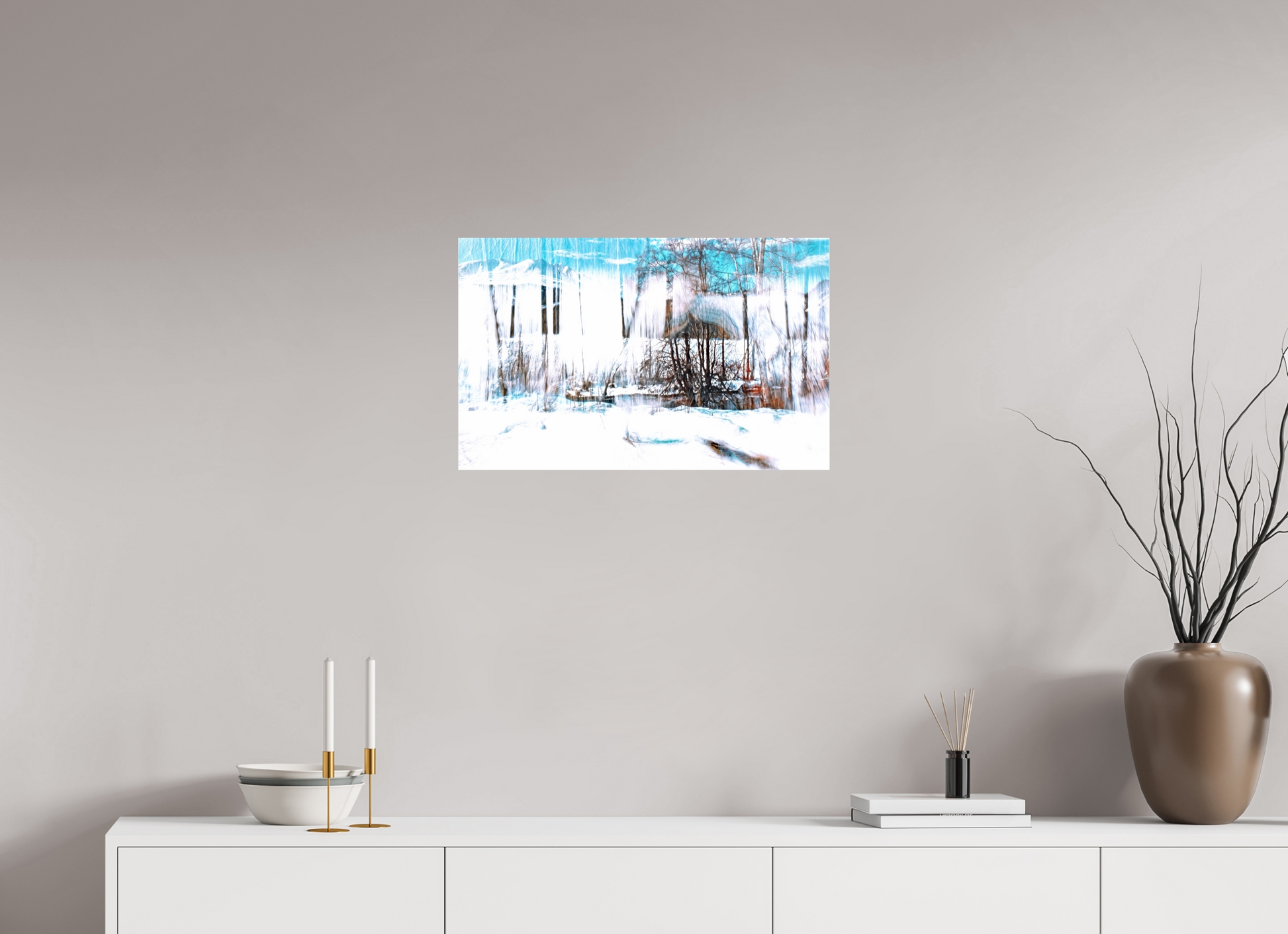 64 x 40 cm, 1 Single print on Fuji Crystal Pearl LA photo paper The Forest Singing Snow