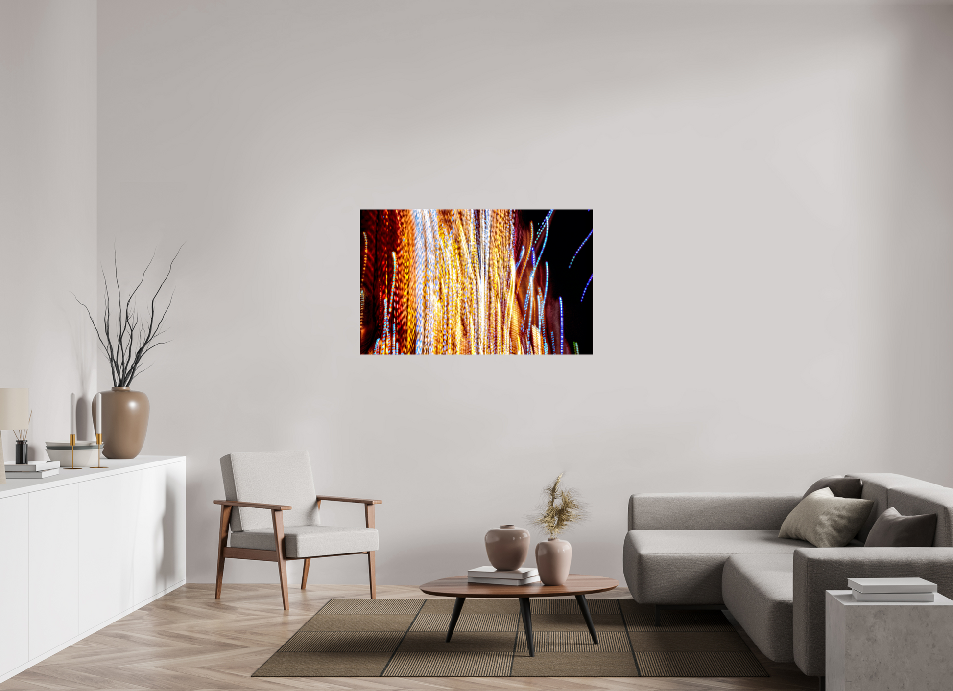 128 x 80 cm, 3 Tirage photo sous Verre acrylique Ode aux filaments célestes