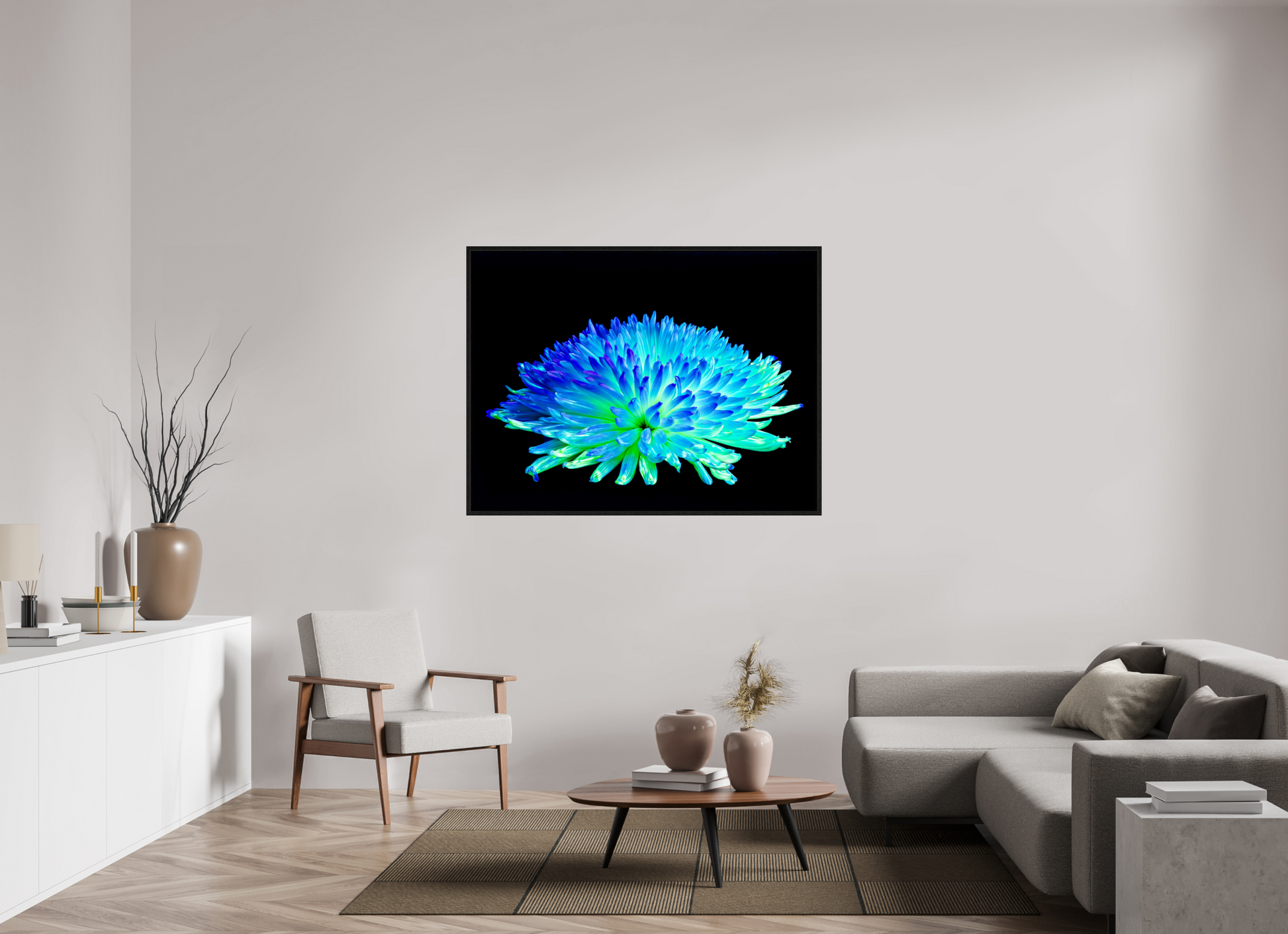 140 x 105 cm, 8 Caisse américaine Noire Éclat d’un Monde Inconnu