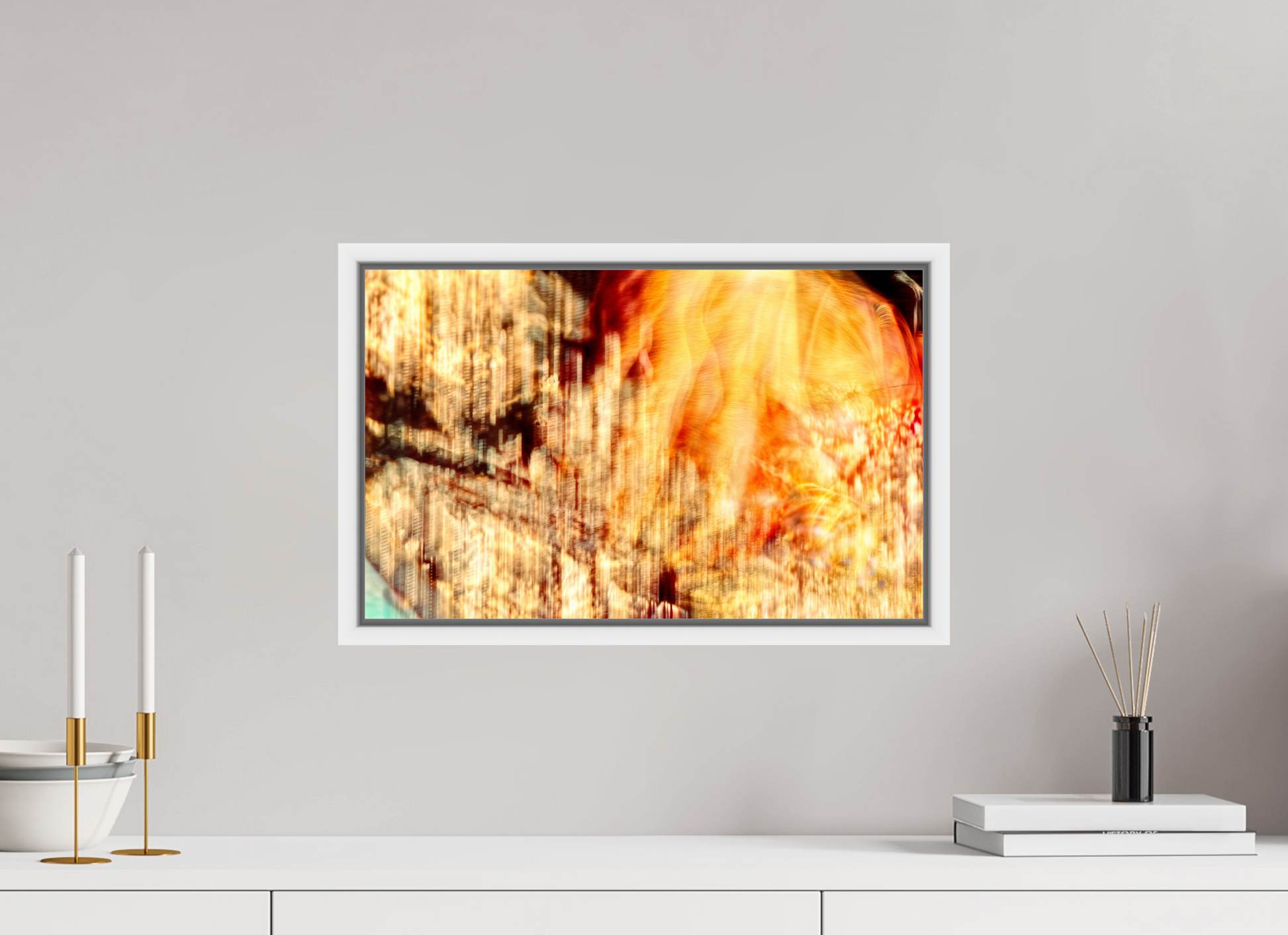 48 x 30 cm, 9 White American box The incandescent heart of the world